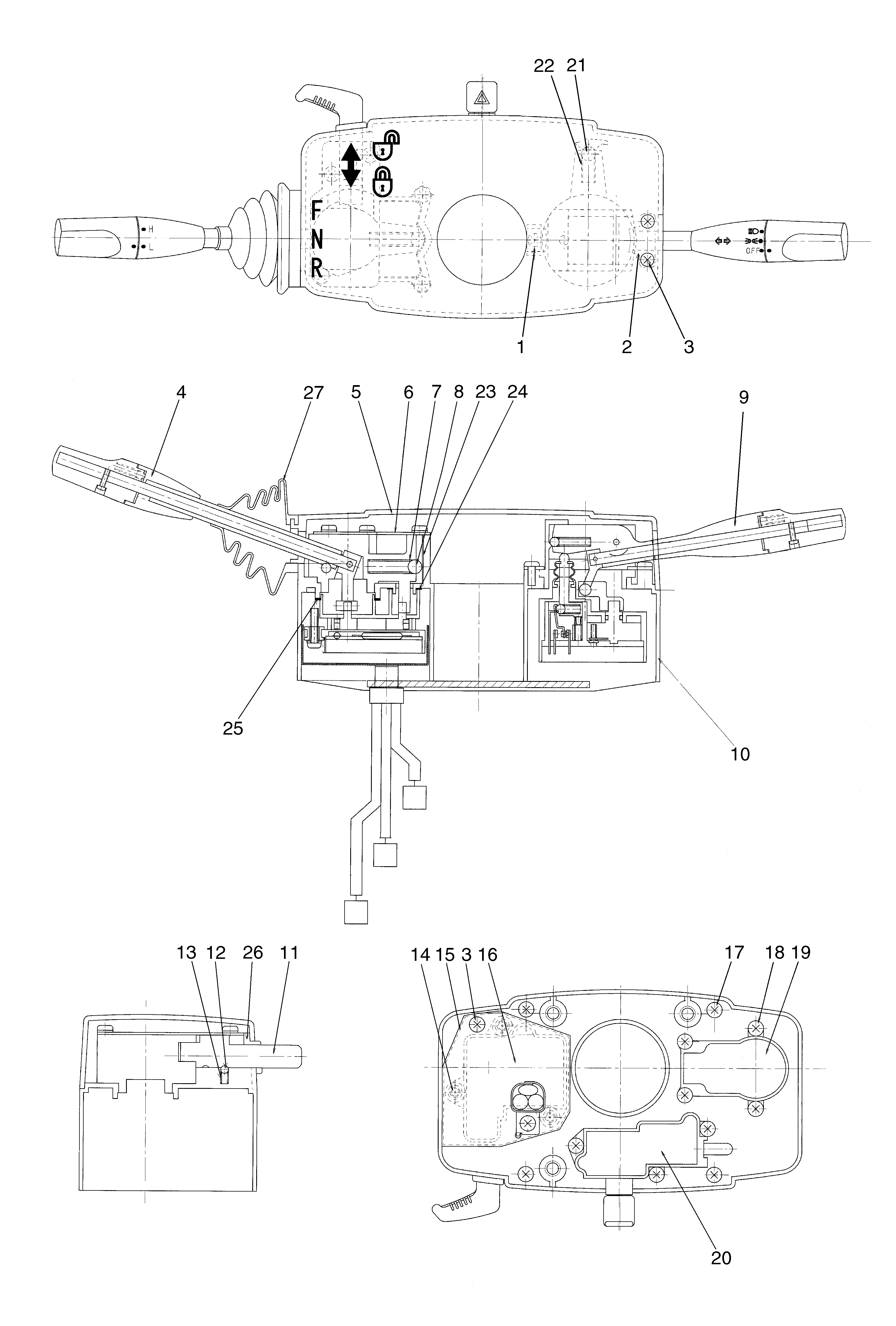 Схема Выключатель HITACHI LX80-7
