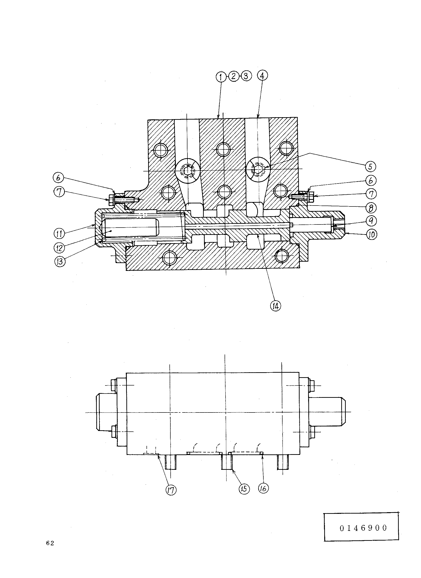 Схема Клапан селектор HITACHI KH125