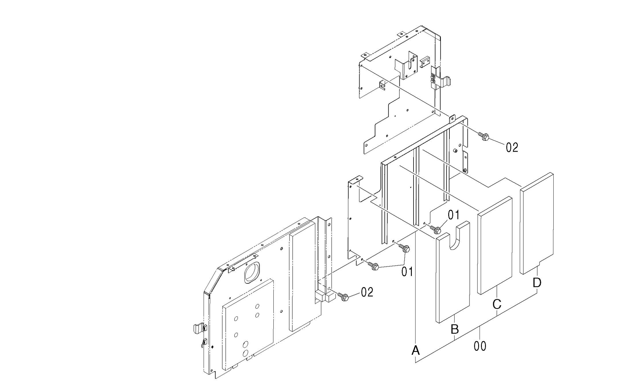 Схема Облицовка (4) HITACHI ZX250LCK-3G