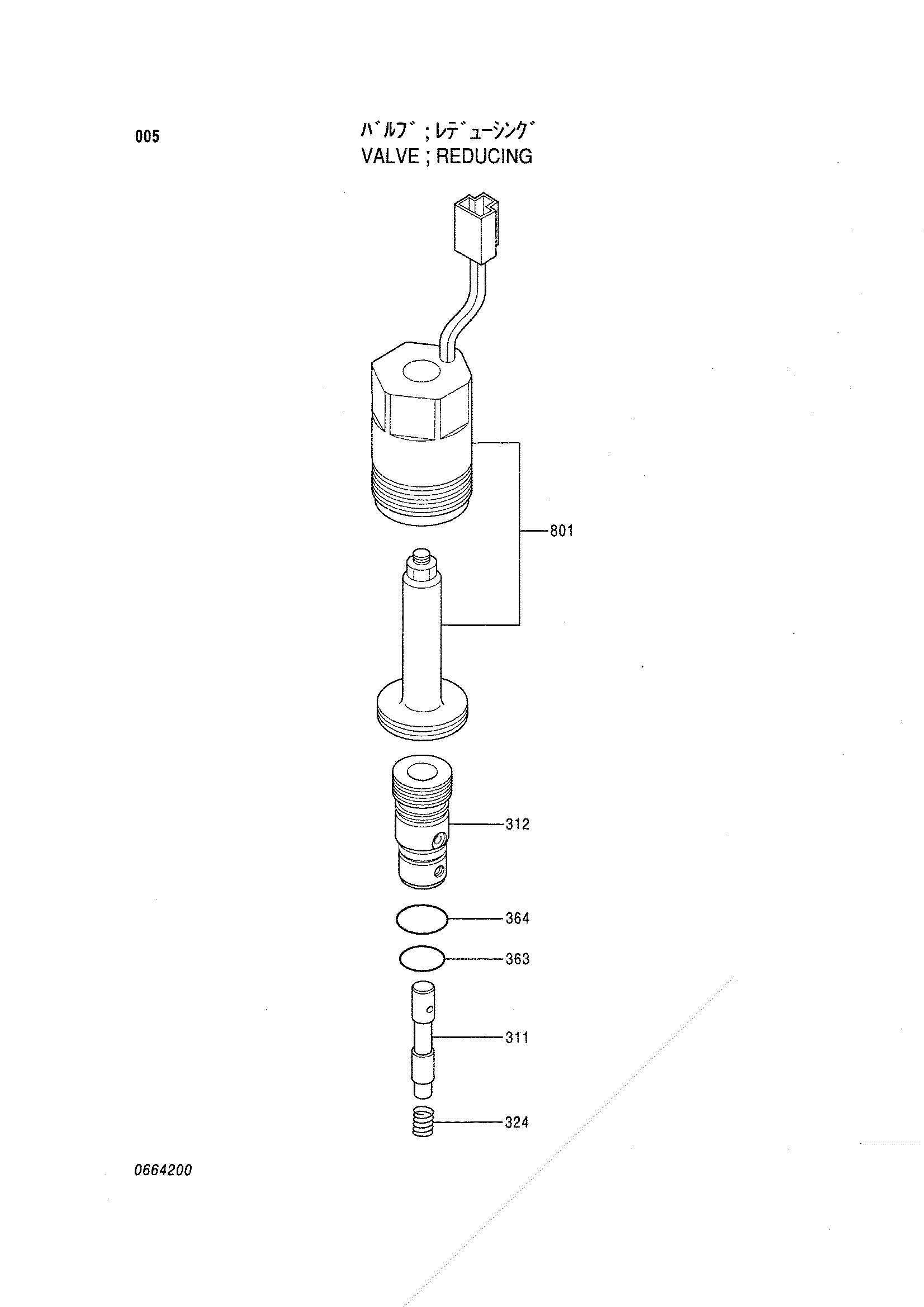 Схема Клапан редукинг HITACHI EX800H-5