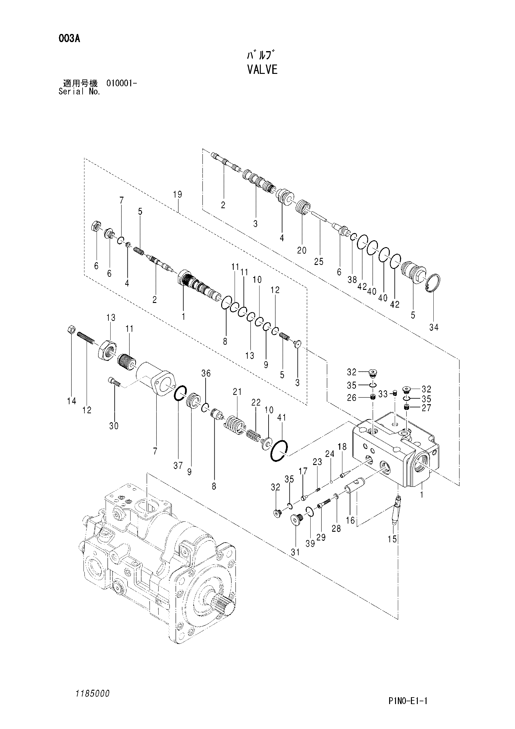 Схема Клапан HITACHI ZX60USB-3F