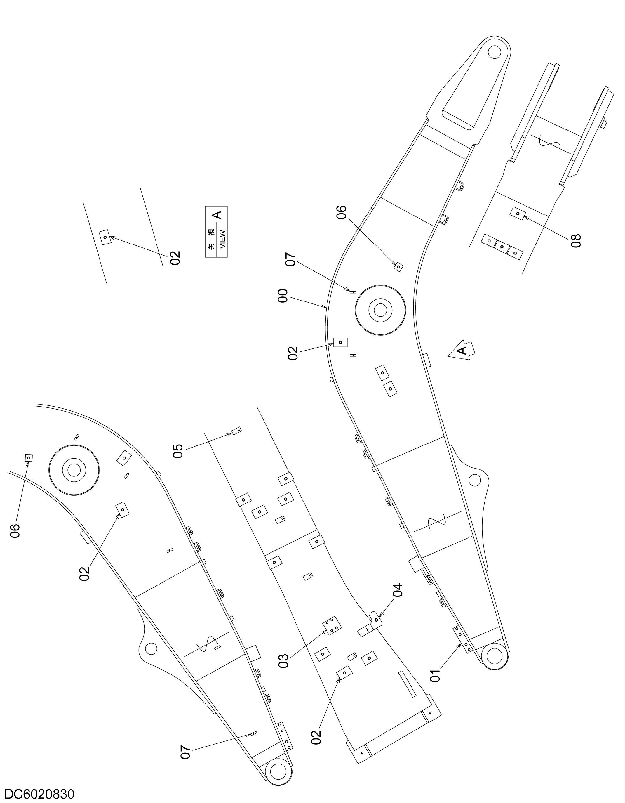 Схема Стрела детали HITACHI ZX120