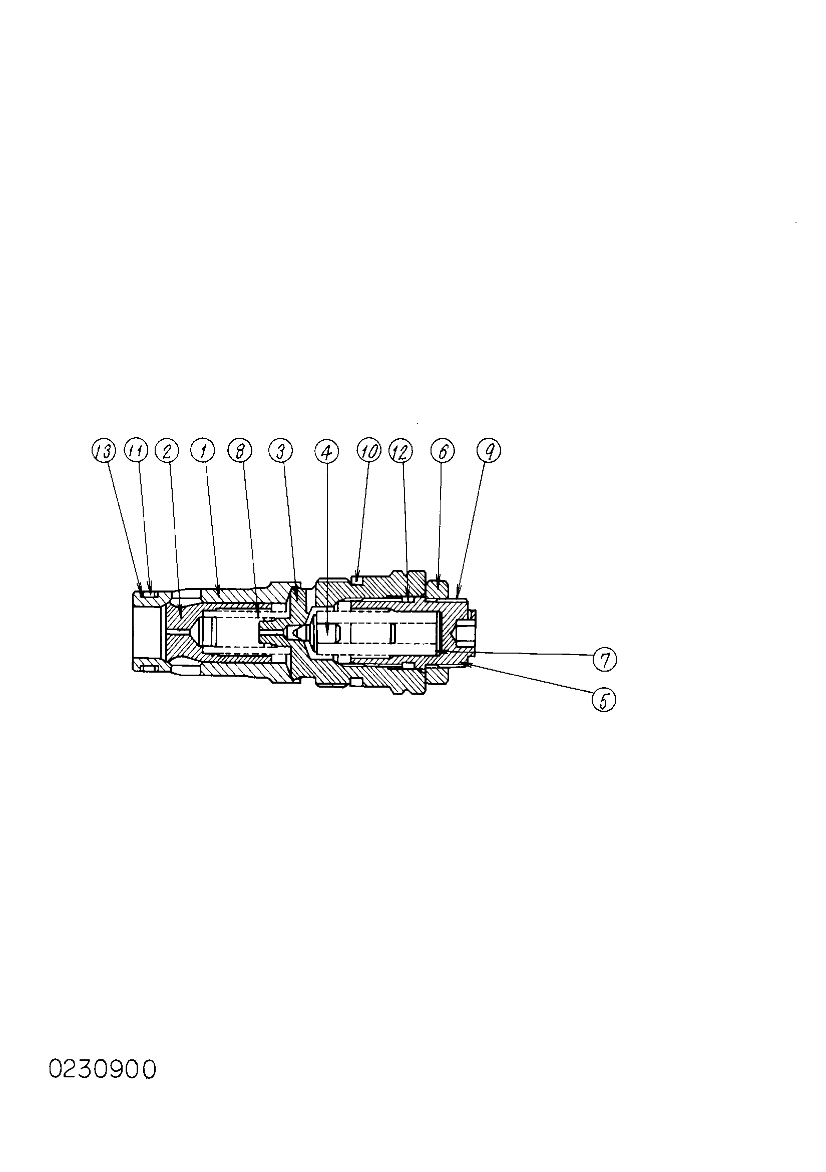 Схема Предохранительный клапан HITACHI KH125-3(D)