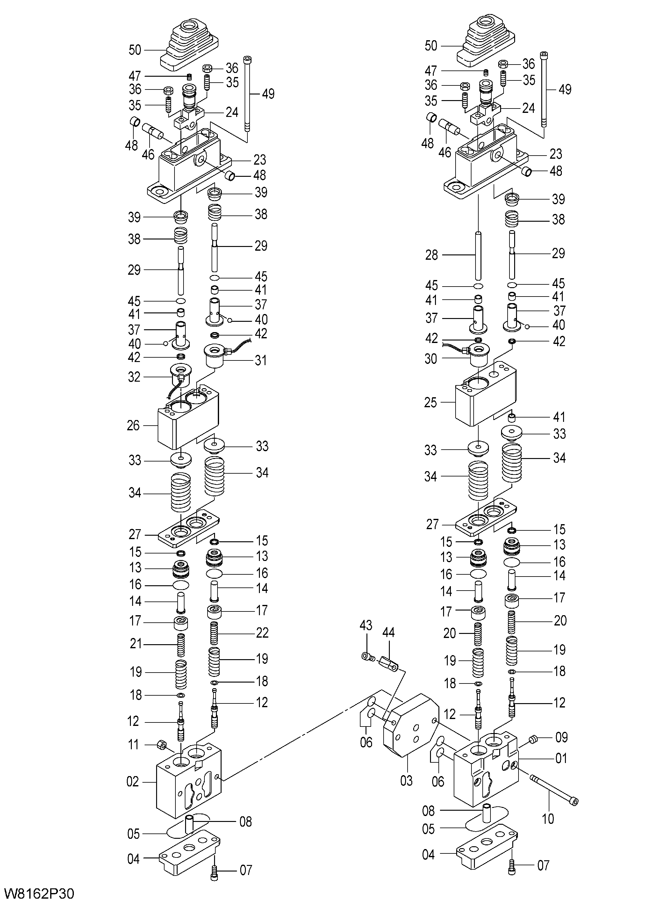 Схема Клапан пилотный (2PL, 2PL003) HITACHI ZW220