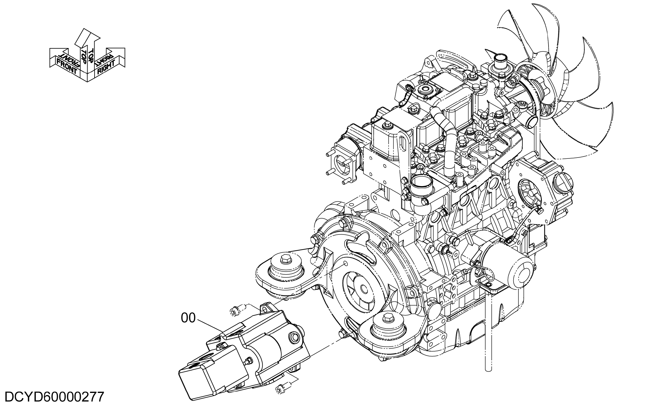 Схема Насосный агрегат HITACHI ZX35U-5A