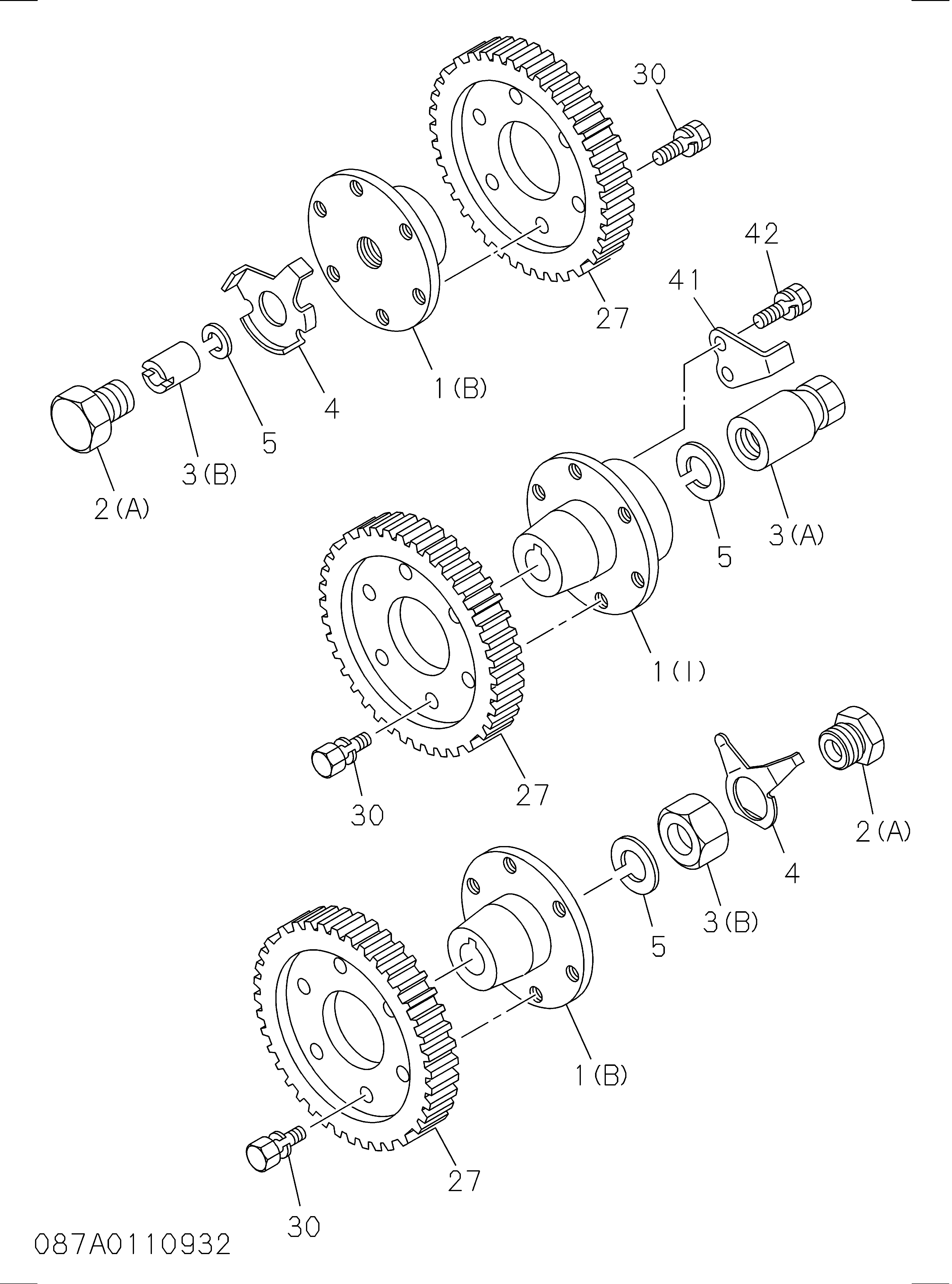 Схема 087: Муфта топливный насос высокого давления HITACHI HR900SM
