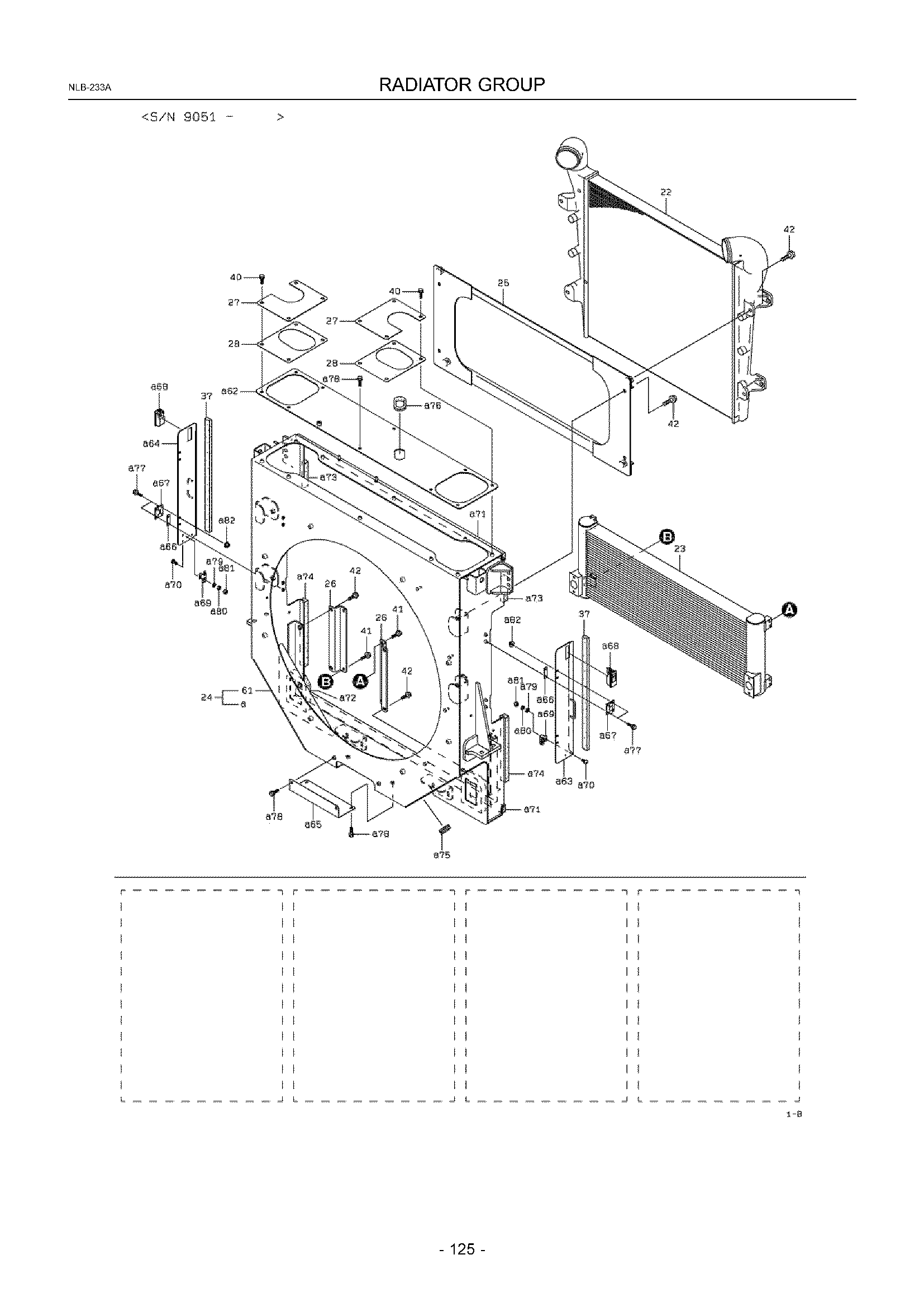 Схема Радиатор группа HITACHI ZW550