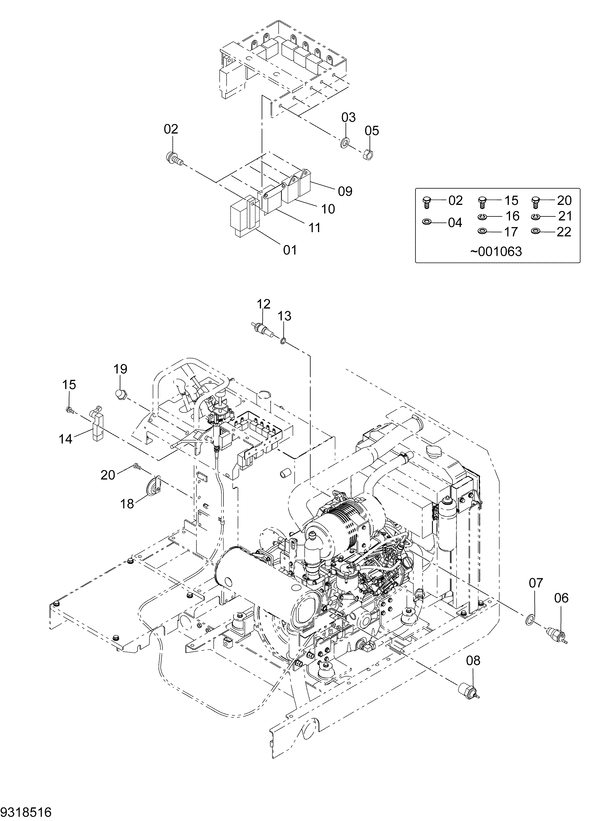 Схема Электрооборудование HITACHI FCS410MS
