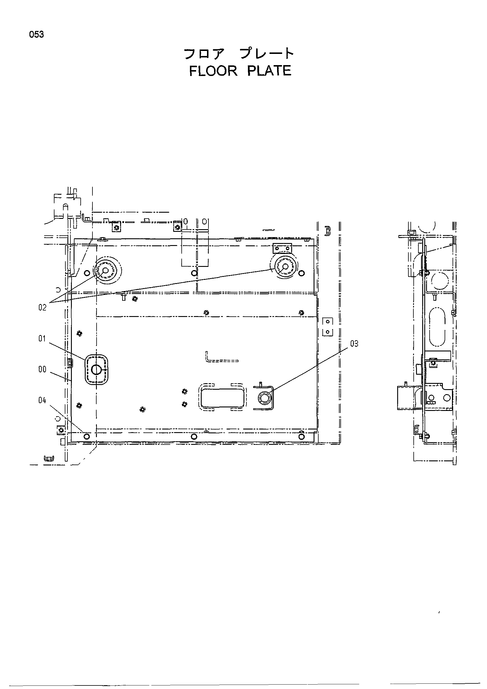 Схема Панель пола HITACHI HR240G