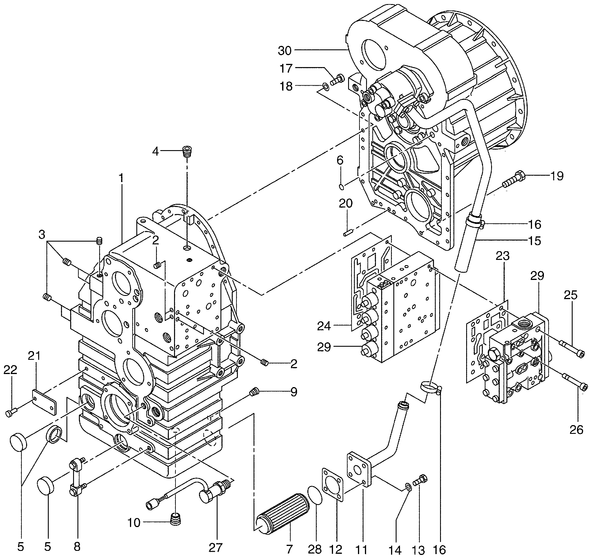 Схема Привод блок (1/3) HITACHI L13T-3