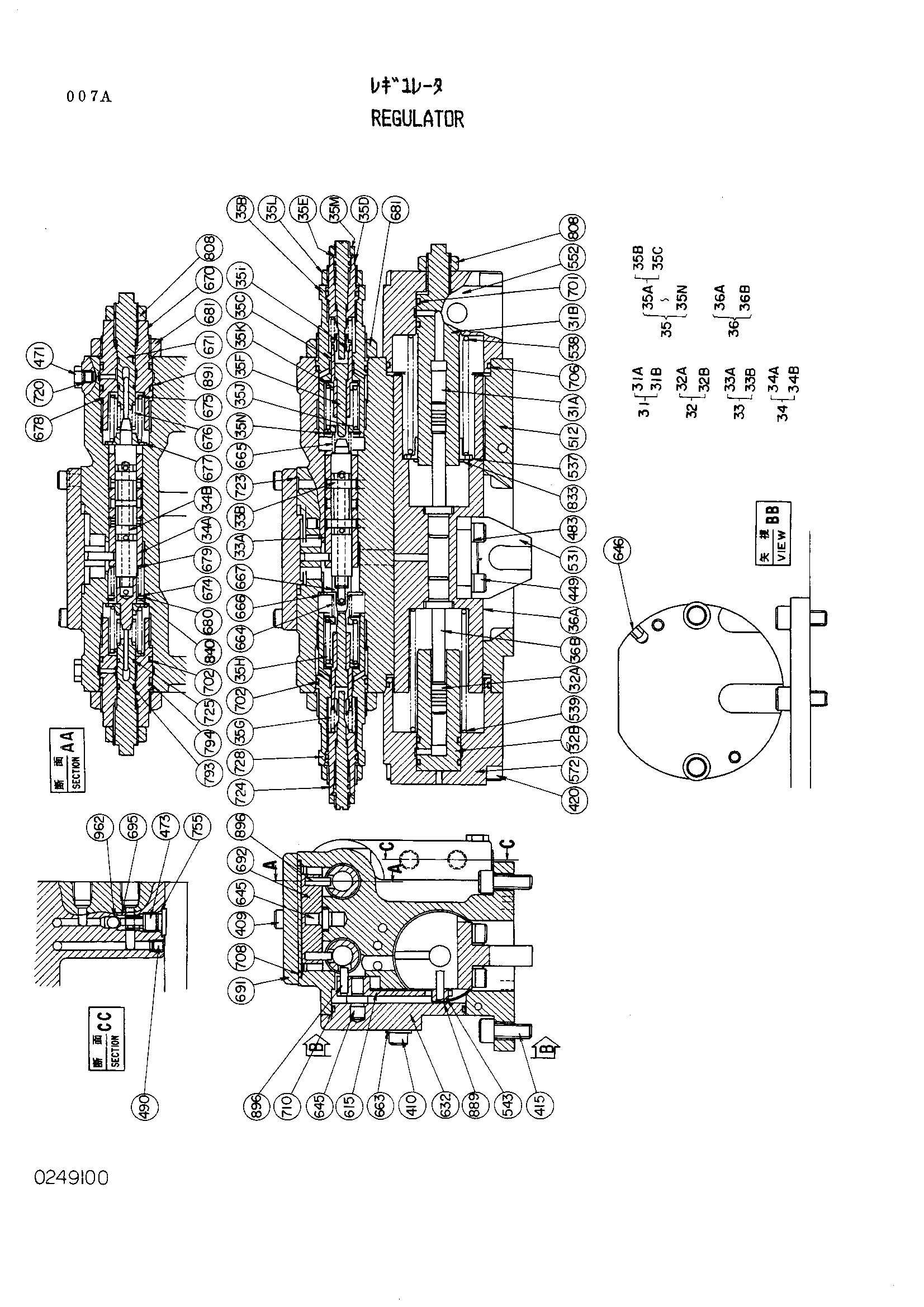 Схема Регулятор HITACHI EX1000