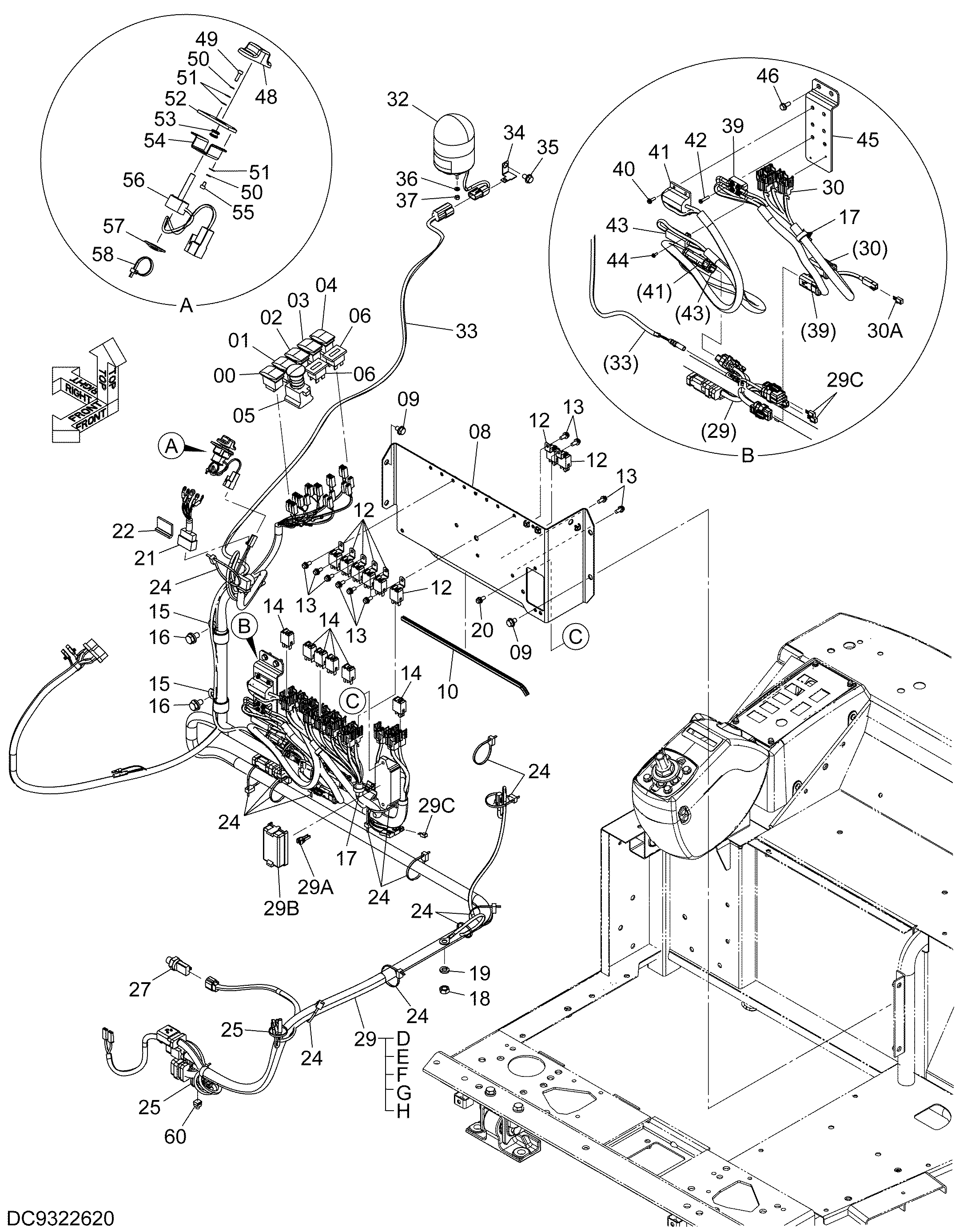 Схема Электрооборудование (2) HITACHI ZX35B