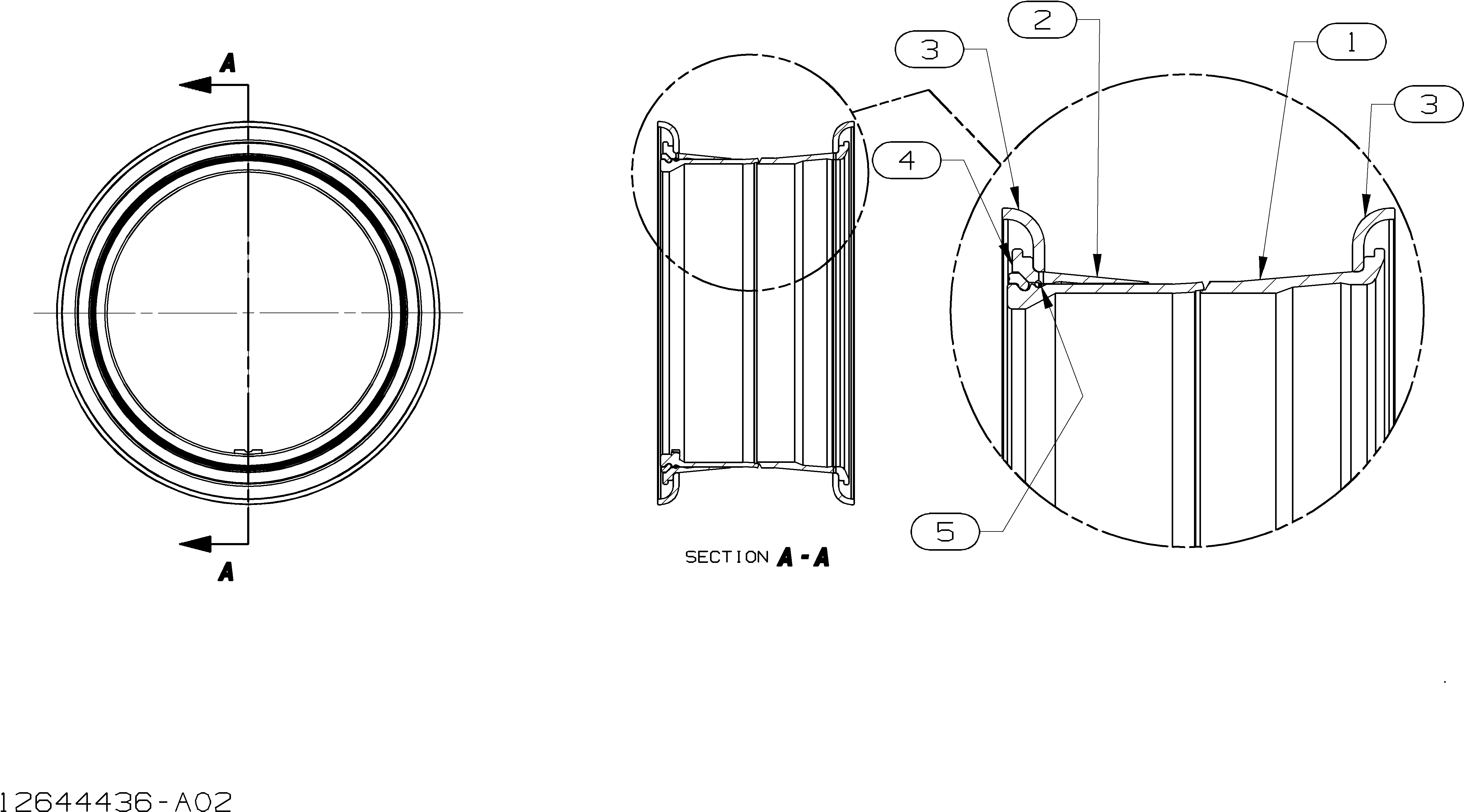 Схема 7825-RIM-24.00R35 шина, титан 5-деталь HITACHI EH1100-3