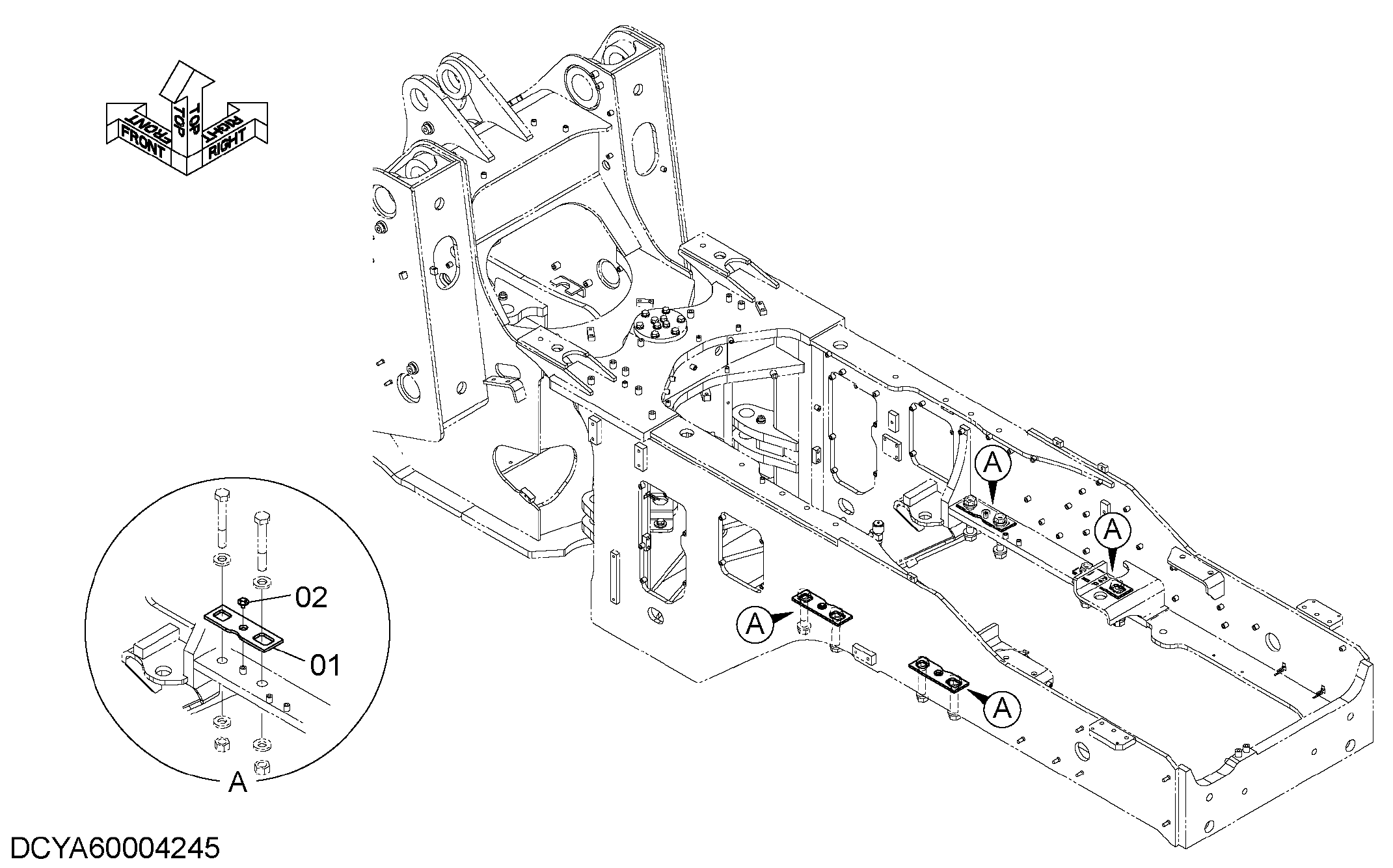 Схема Пластина HITACHI ZW250-5B