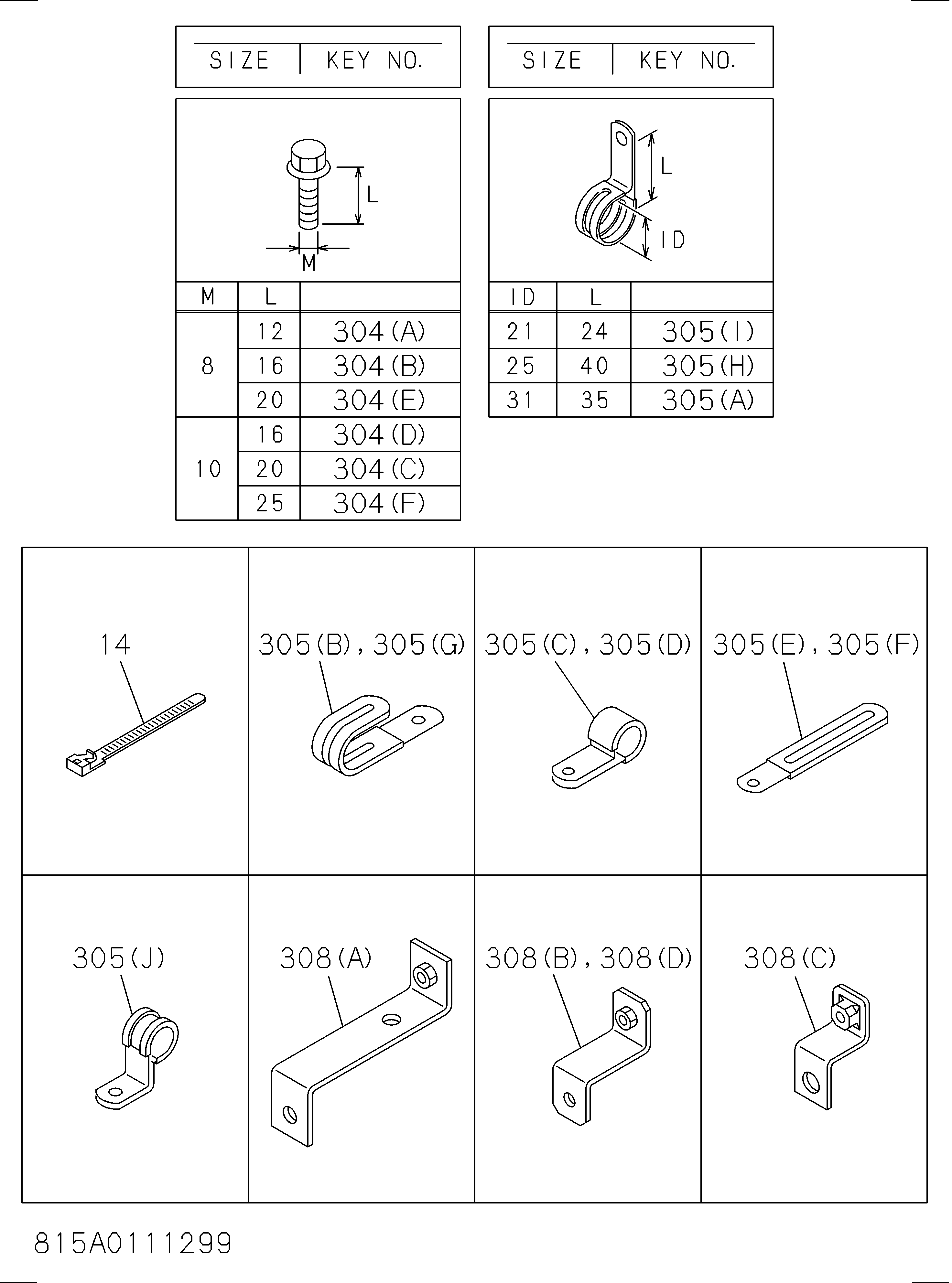 Схема 815: Крепёжные детали жгут проводов HITACHI ZX350LC-5B