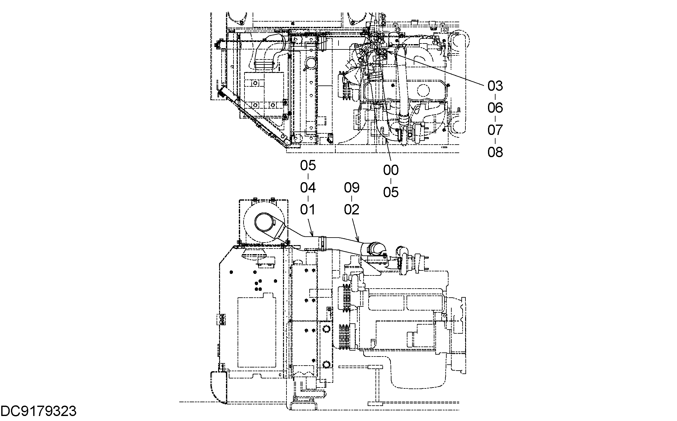 Схема Воздушный фильтр детали HITACHI EX90L-5
