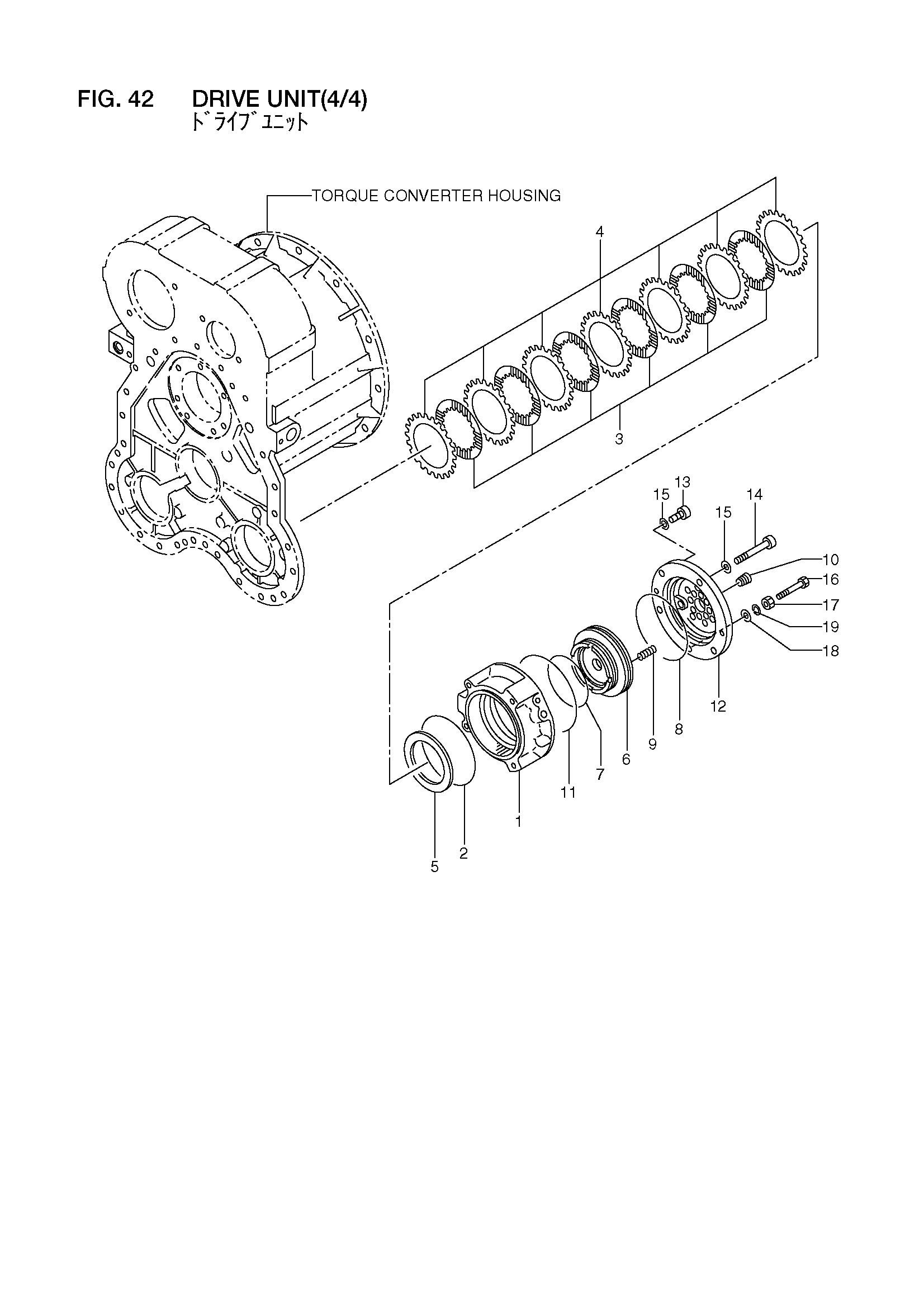 Схема Привод блок(4/4) HITACHI LX130-7
