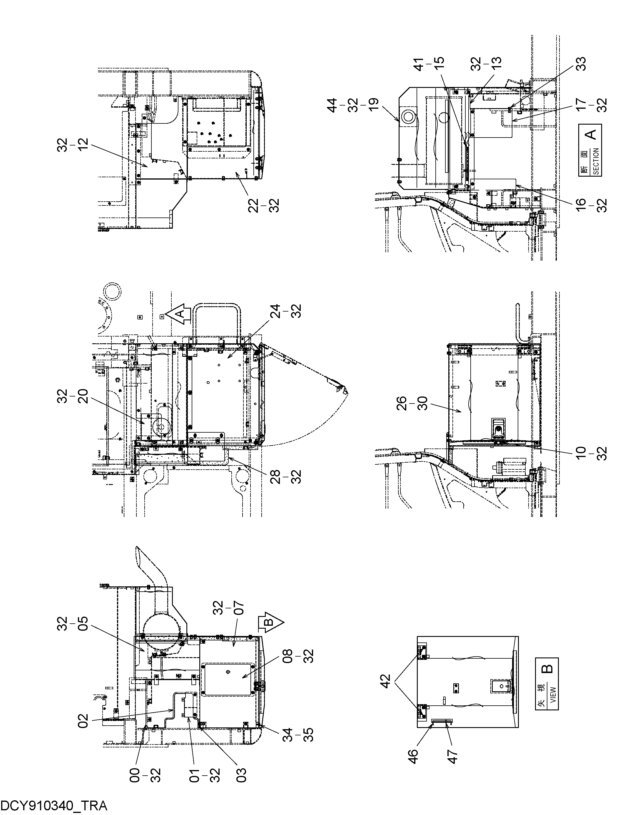 Схема Насос крышка HITACHI EG65R-3