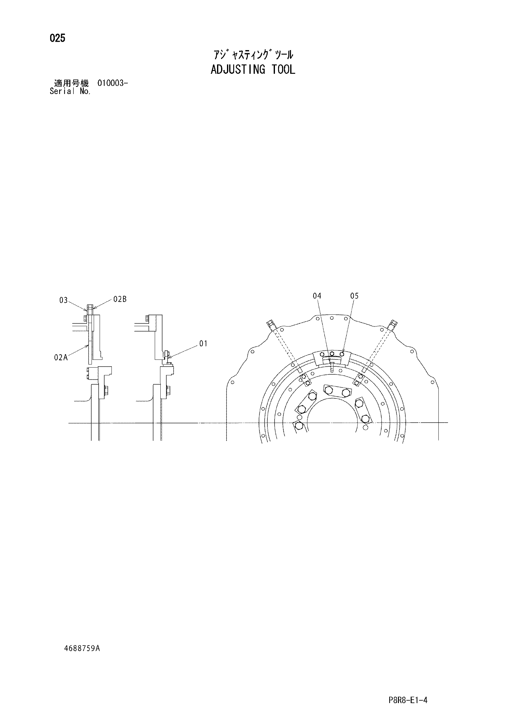 Схема Регулировочный инструмент HITACHI EH3500AC2