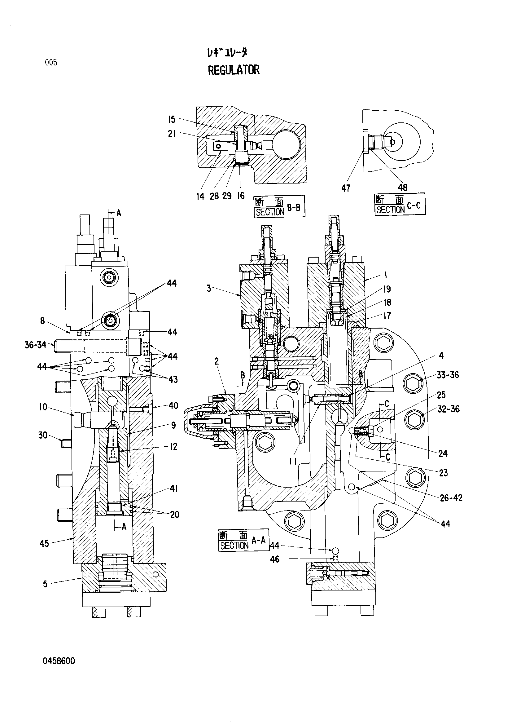 Схема Регулятор HITACHI EX400