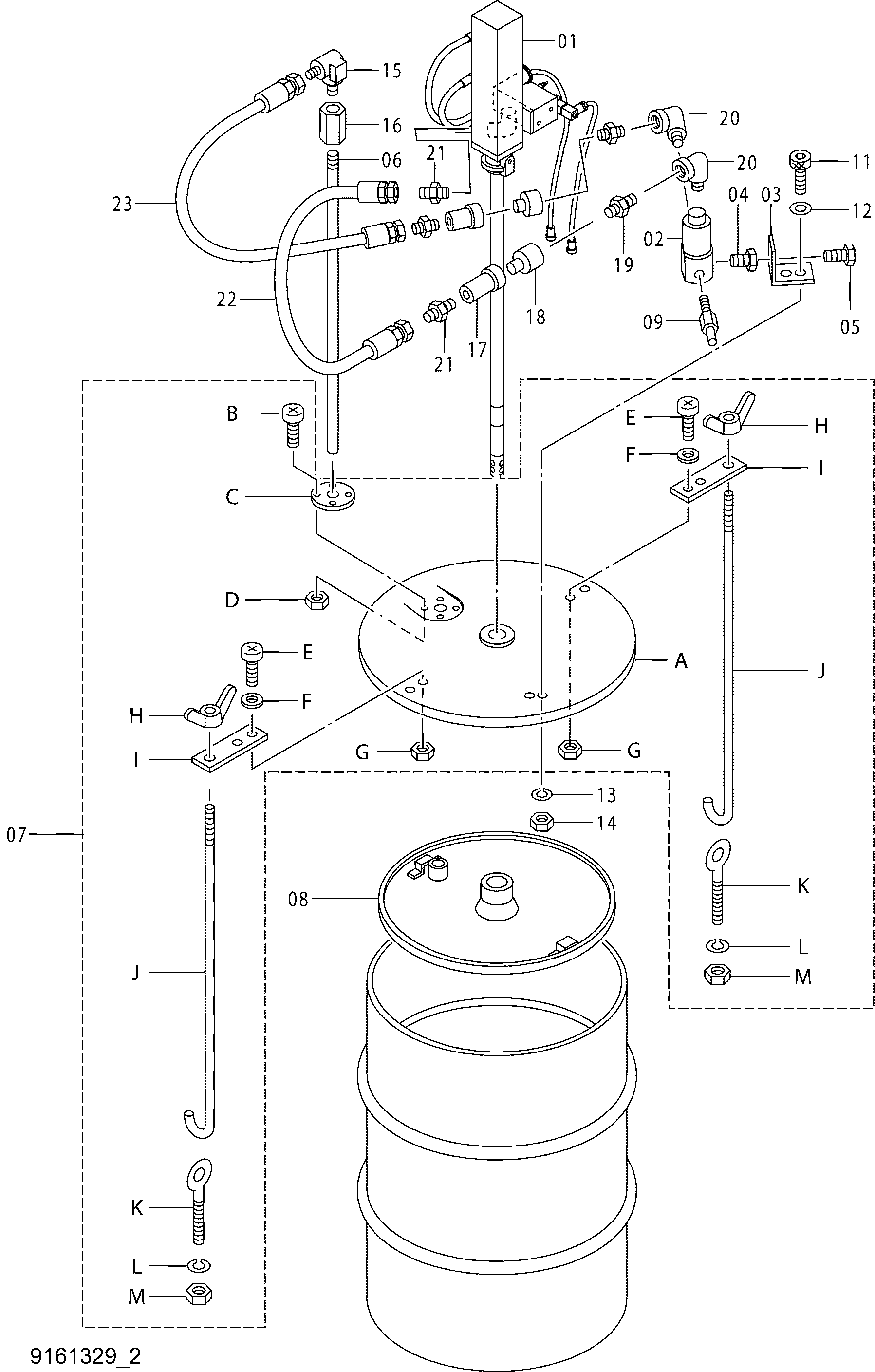 Схема Лубрикатор HITACHI EX1800-3