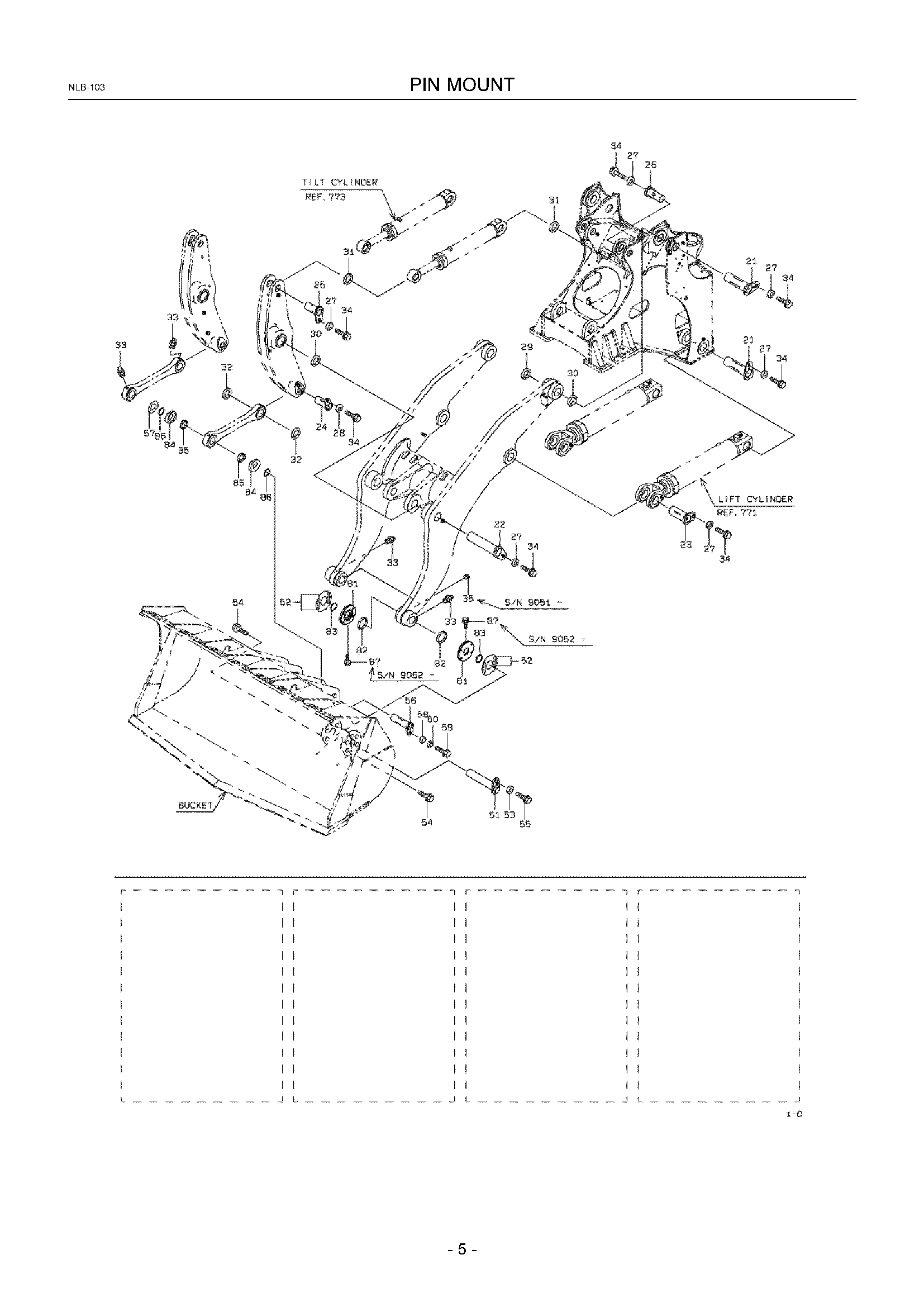 Схема Палец крепление HITACHI ZW550