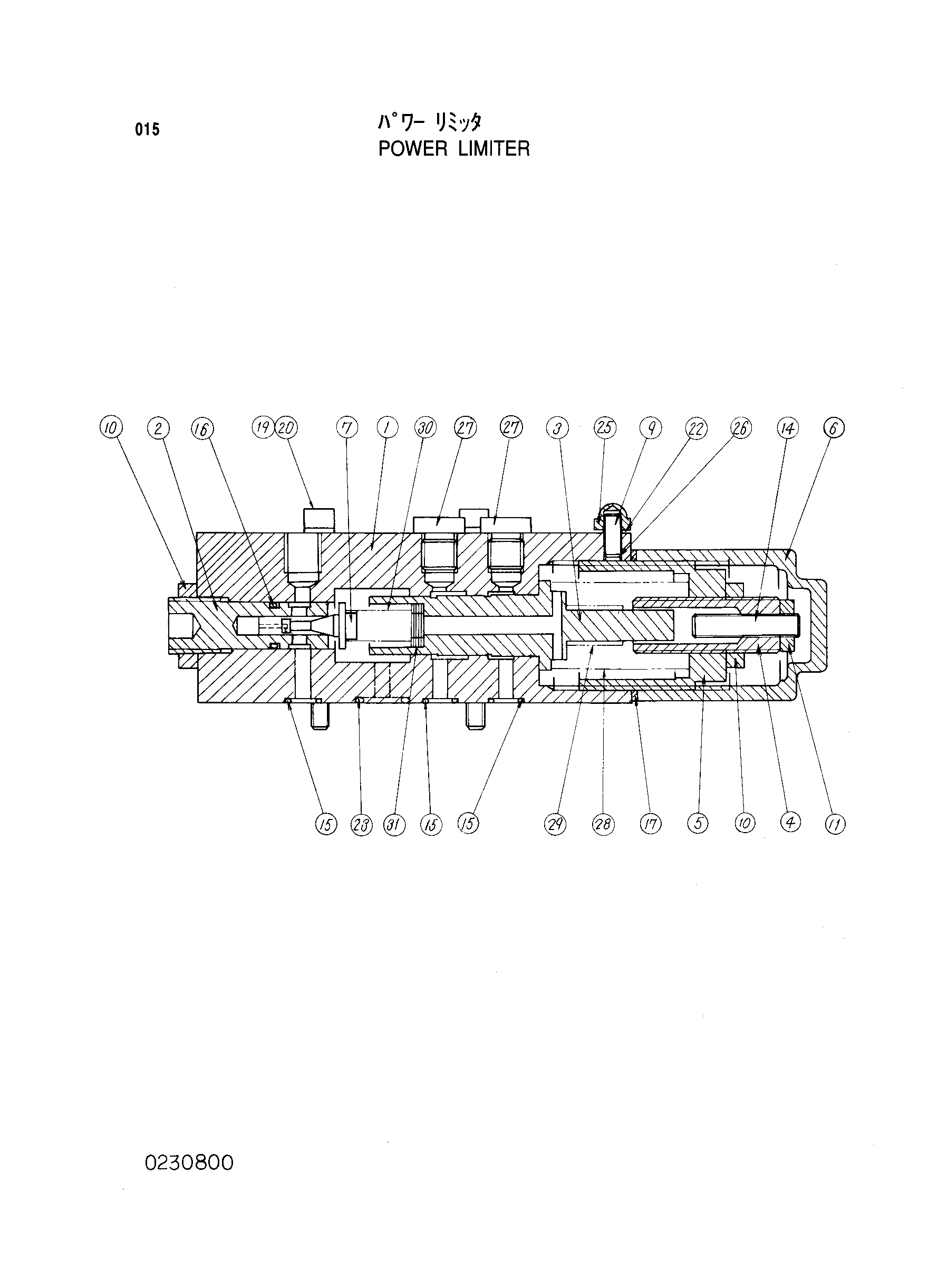 Схема Силовой ограничитель HITACHI KH180-3