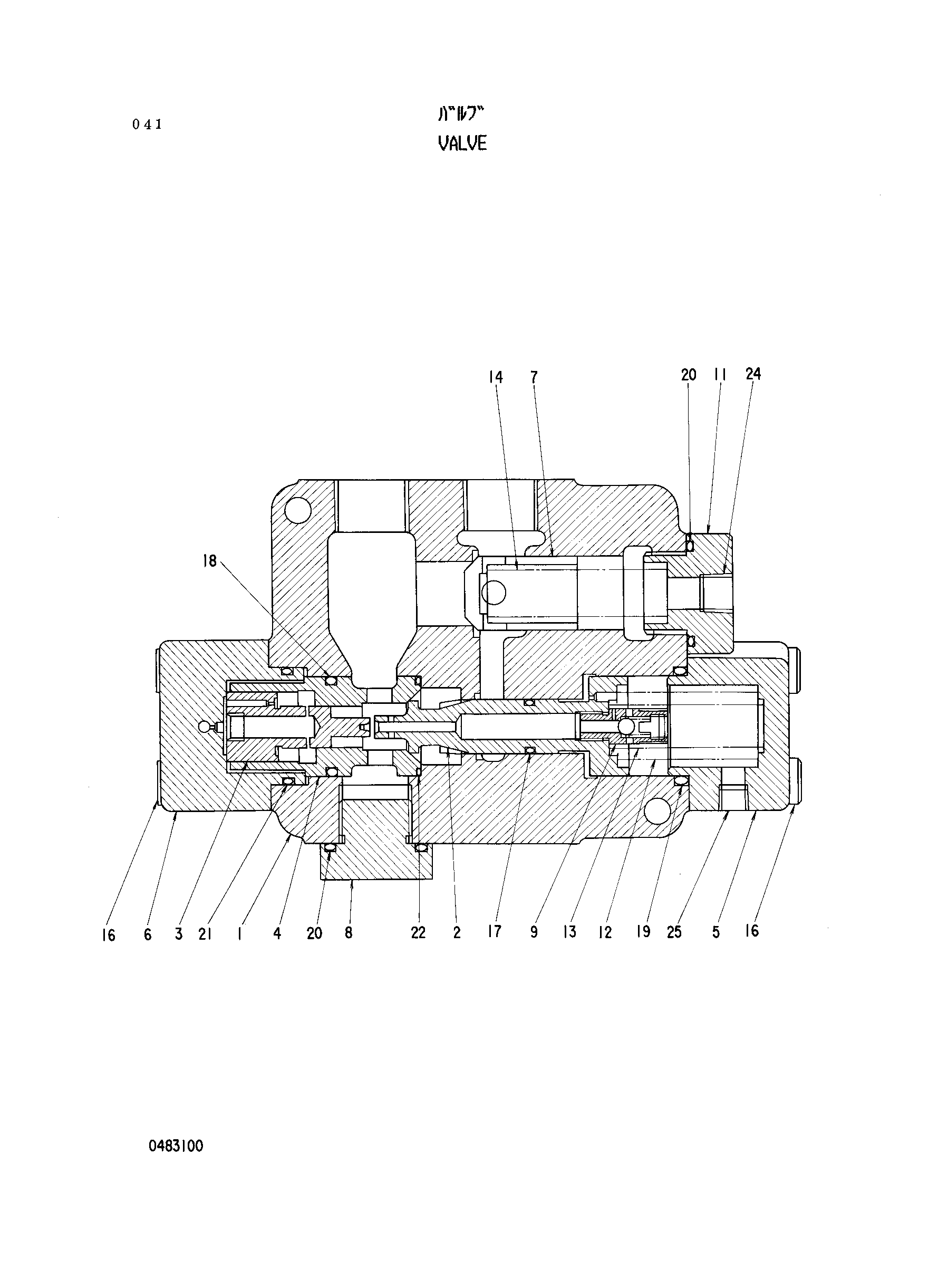 Схема Клапан HITACHI RX2000-2