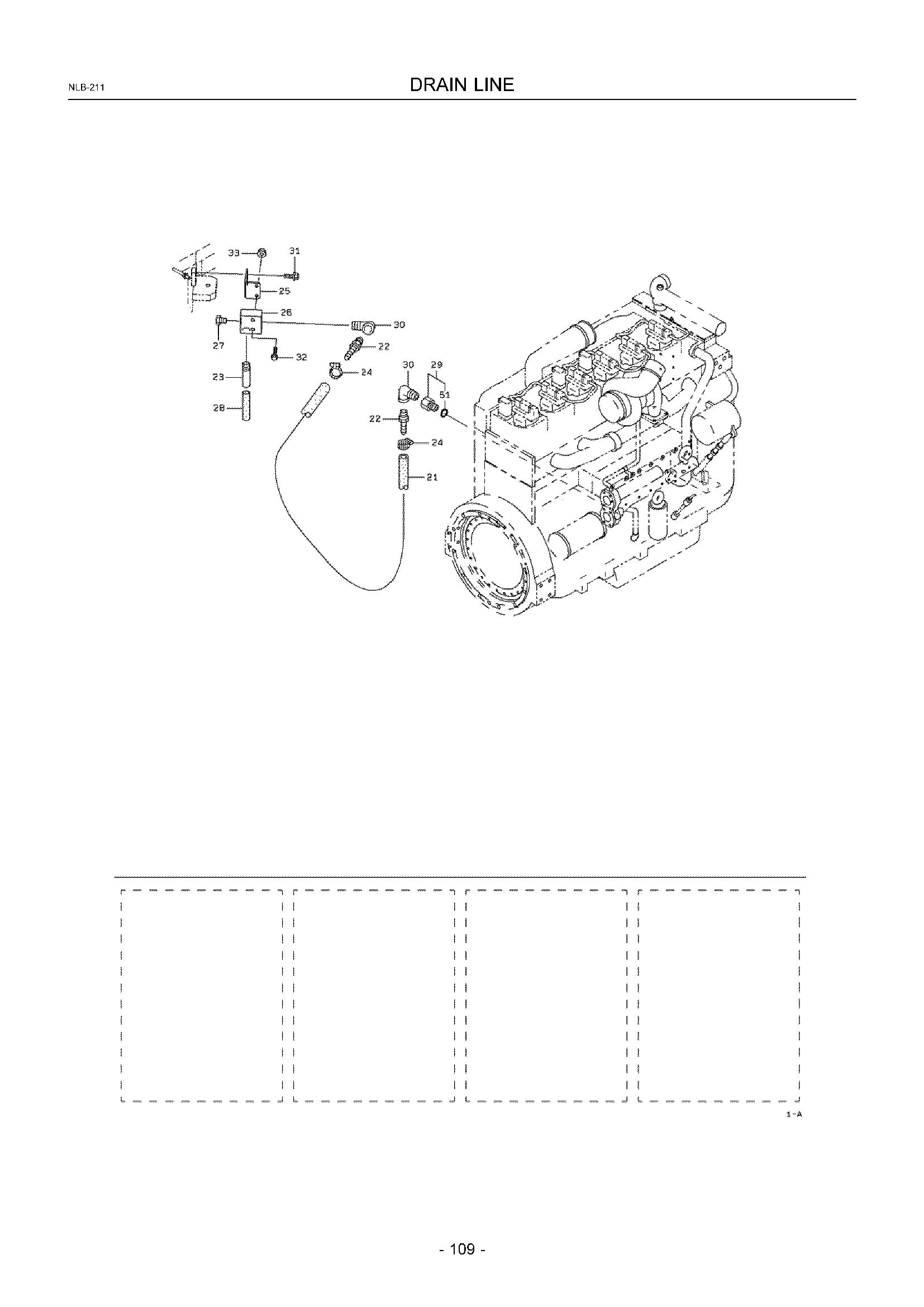 Схема Дренажный линия HITACHI ZW550