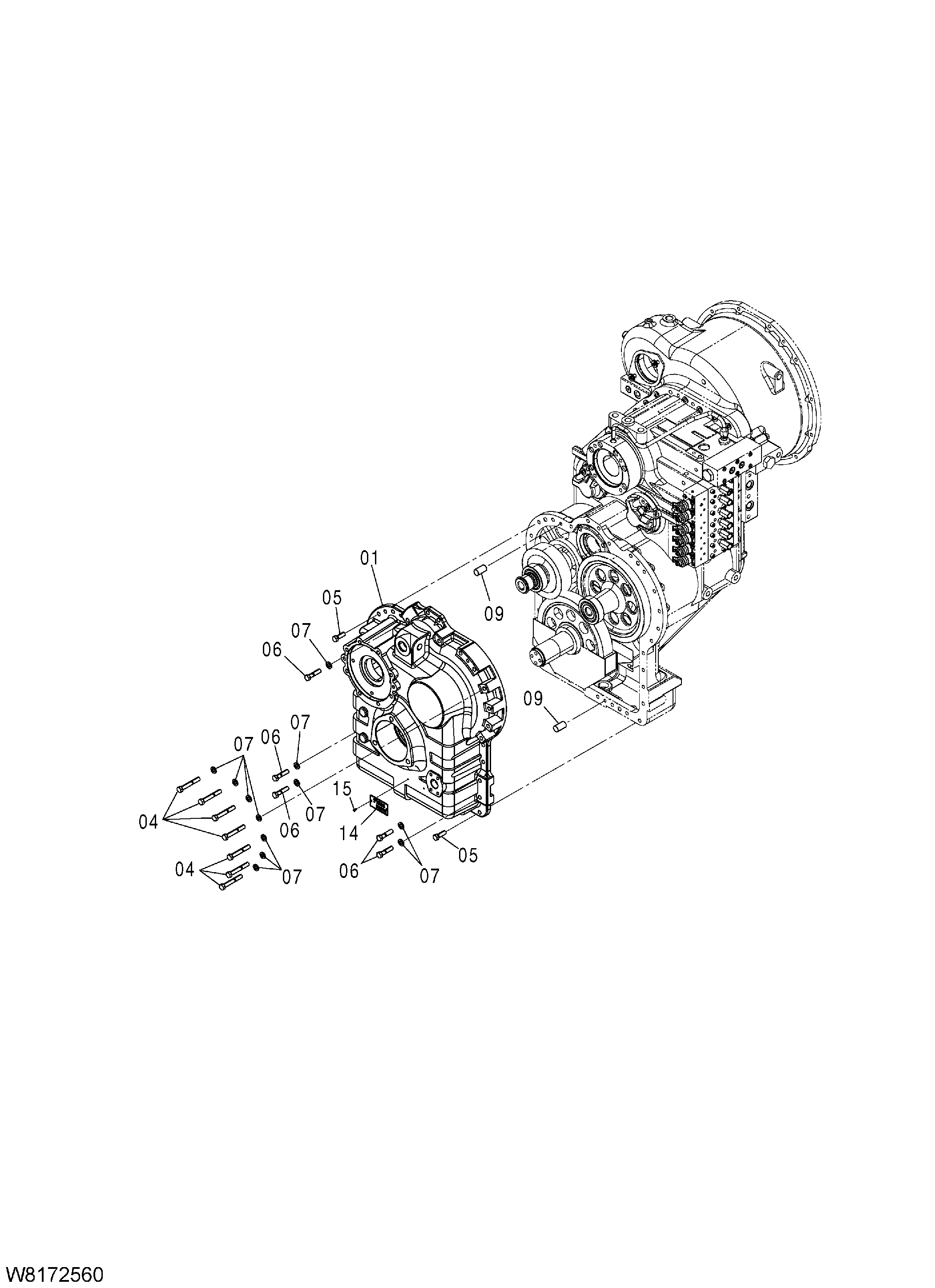 Схема Трансмиссия(4/22) HITACHI ZW310-HCMF