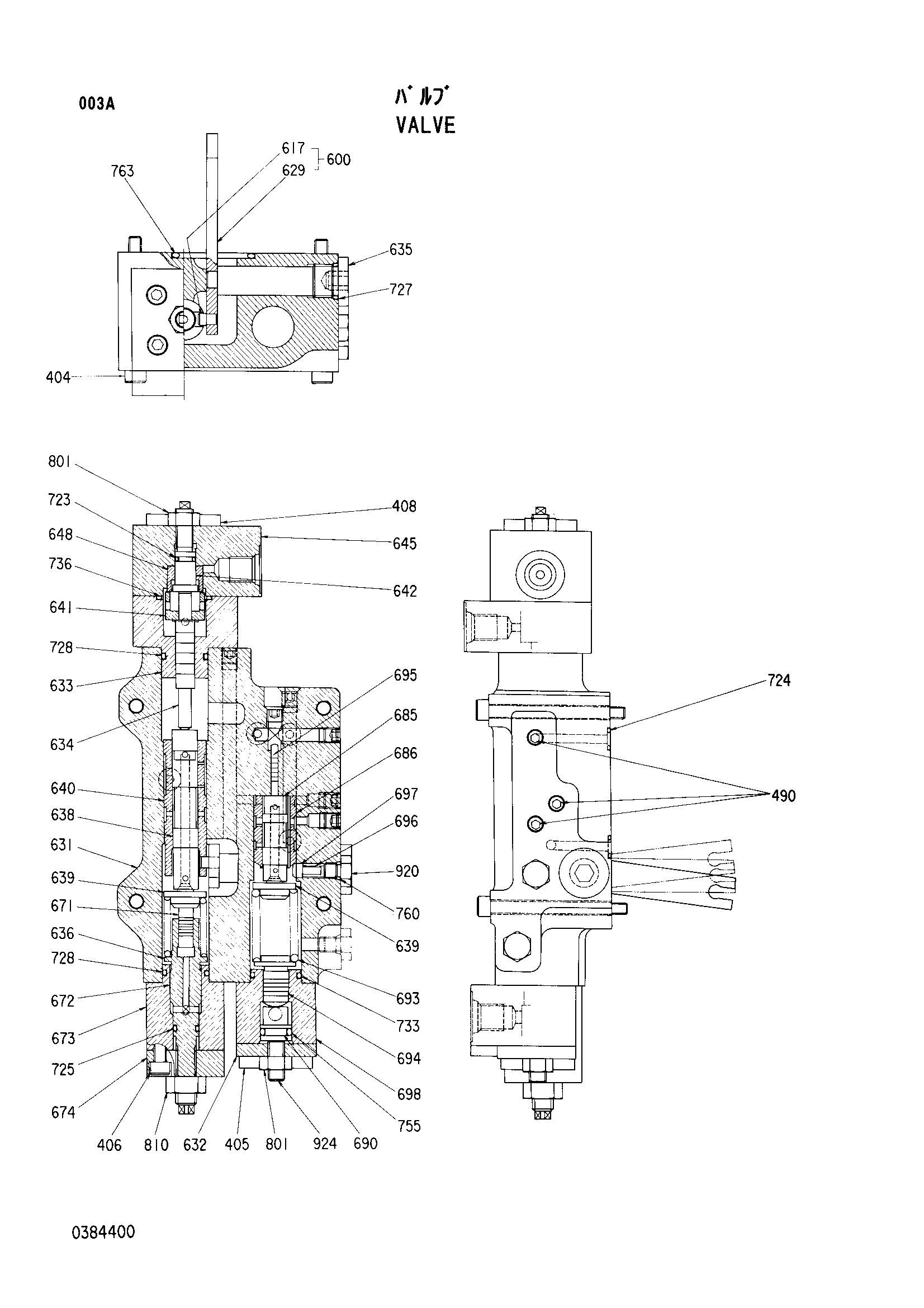 Схема Клапан HITACHI EX700