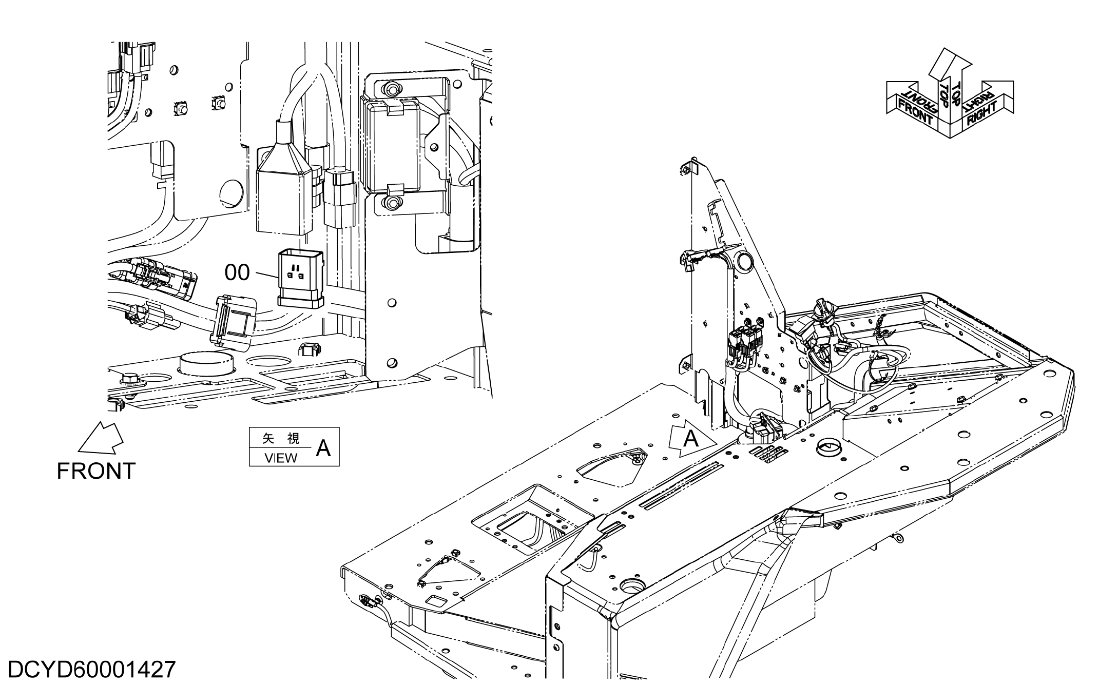 Схема Провод жгут проводов HITACHI ZX35U-5A