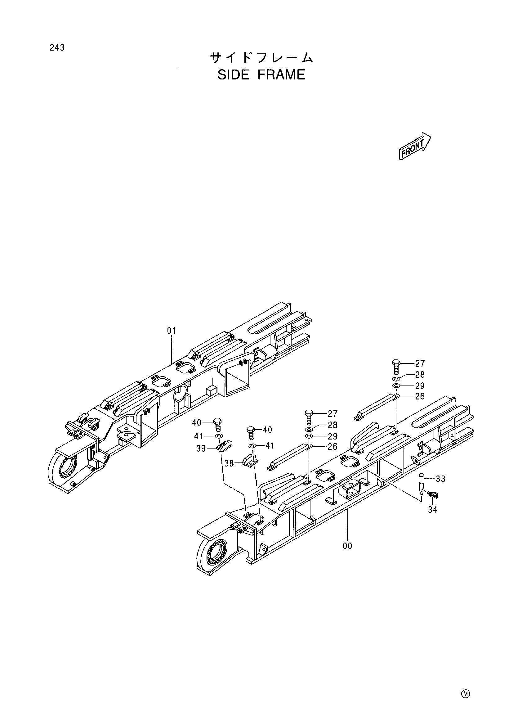 Схема Боковой рама HITACHI SCX900HD