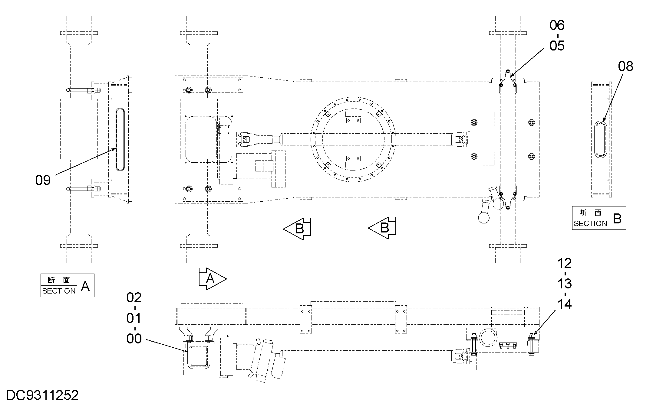Схема Шасси детали HITACHI ZX40WM-3D