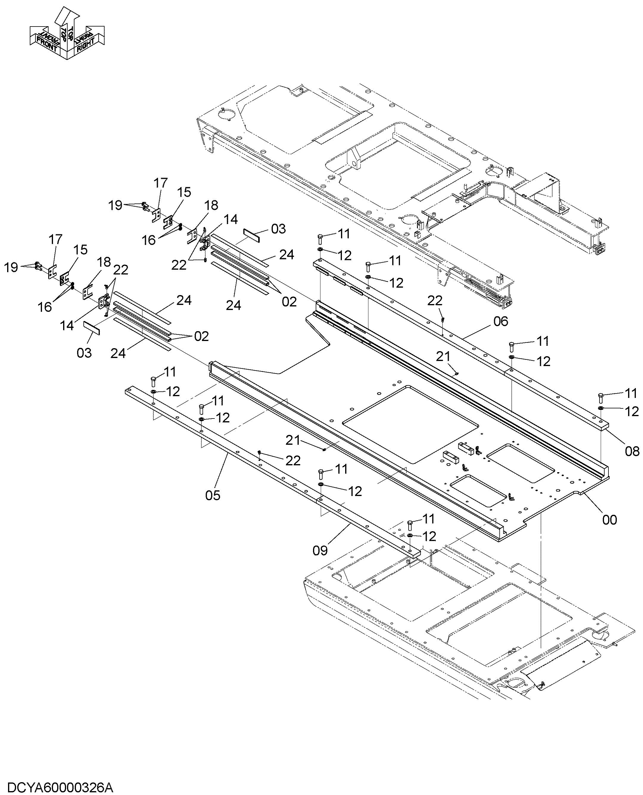 Схема Платформа детали (1) HITACHI ZX330LC-5G
