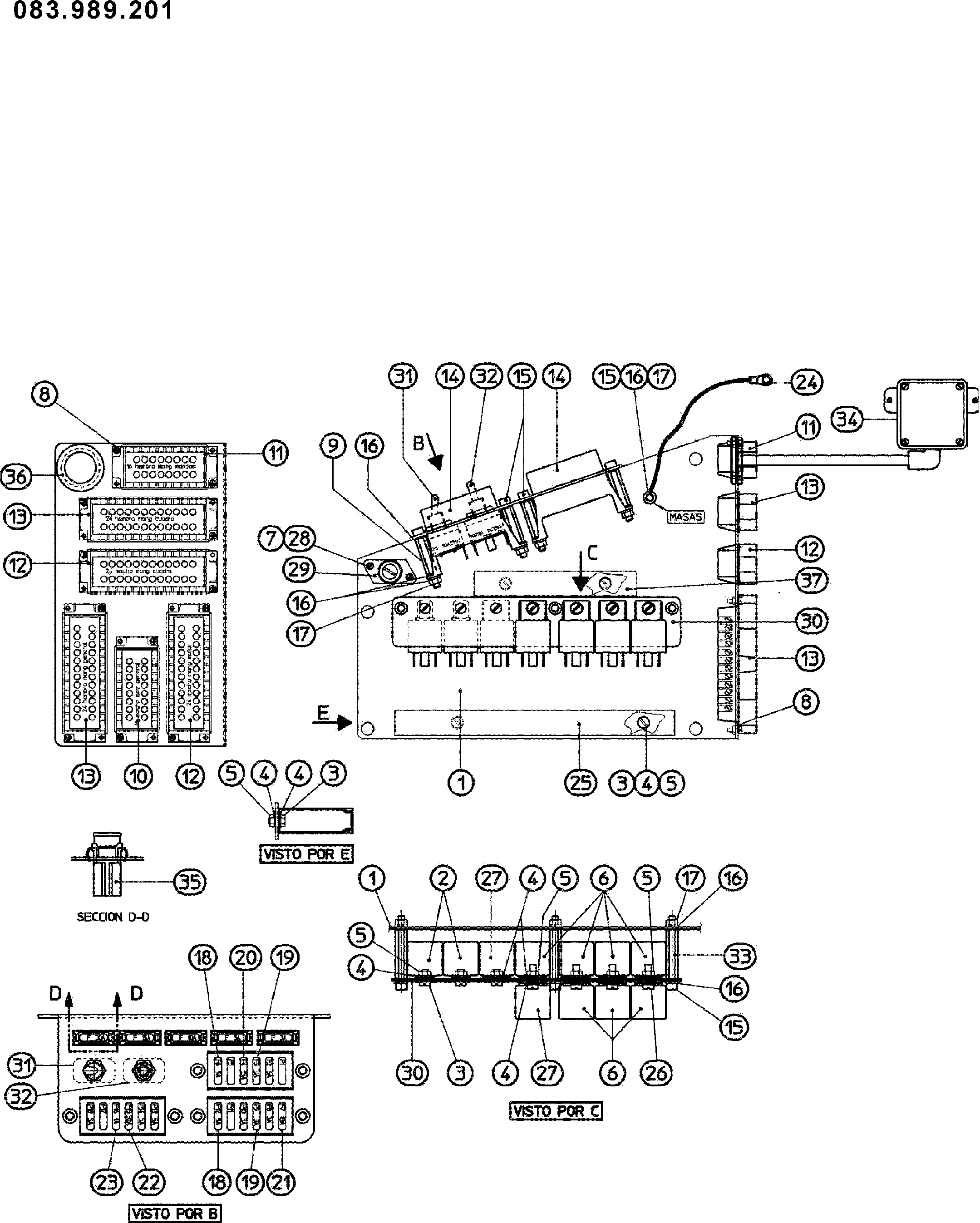 Схема Реле пластина HITACHI ZC120S