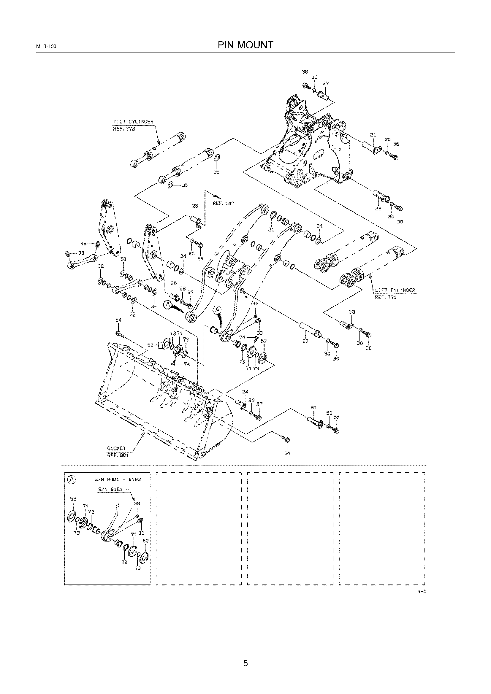 Схема Палец крепление HITACHI ZW370