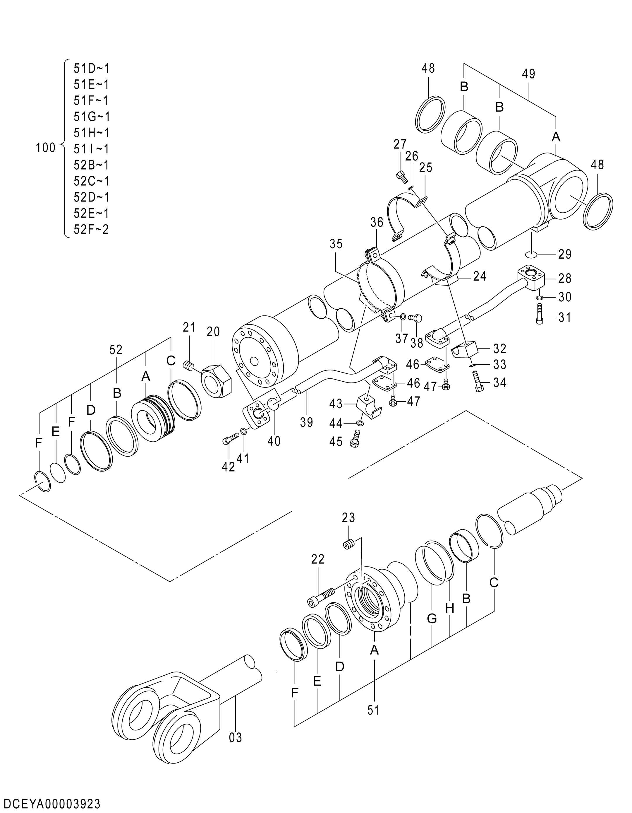 Схема Гидроцилиндр. подъём (правый) HITACHI ZW250-5B