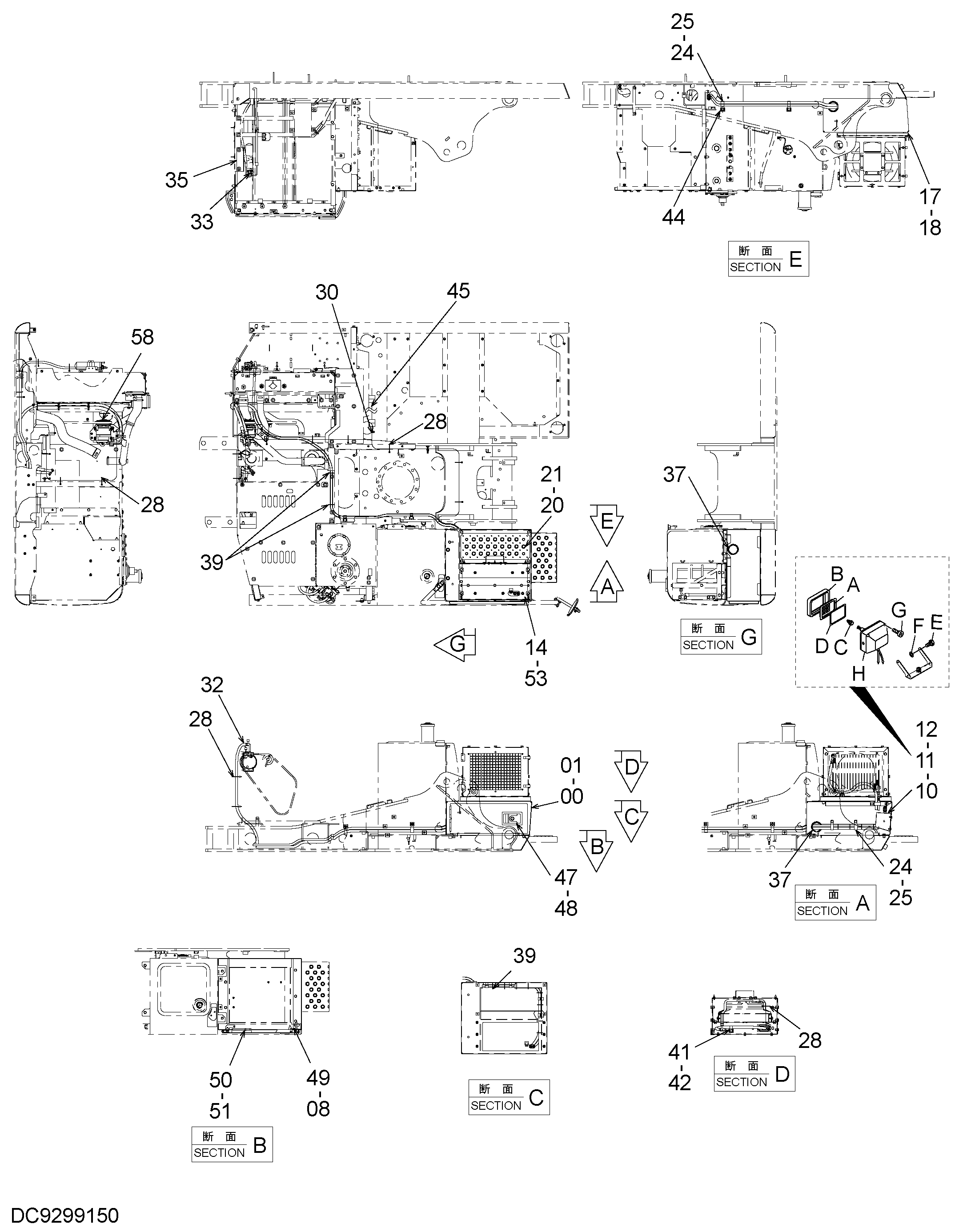 Схема Конденсатор (2)(дустпрооф специальное исполнение.) HITACHI ZX120-3