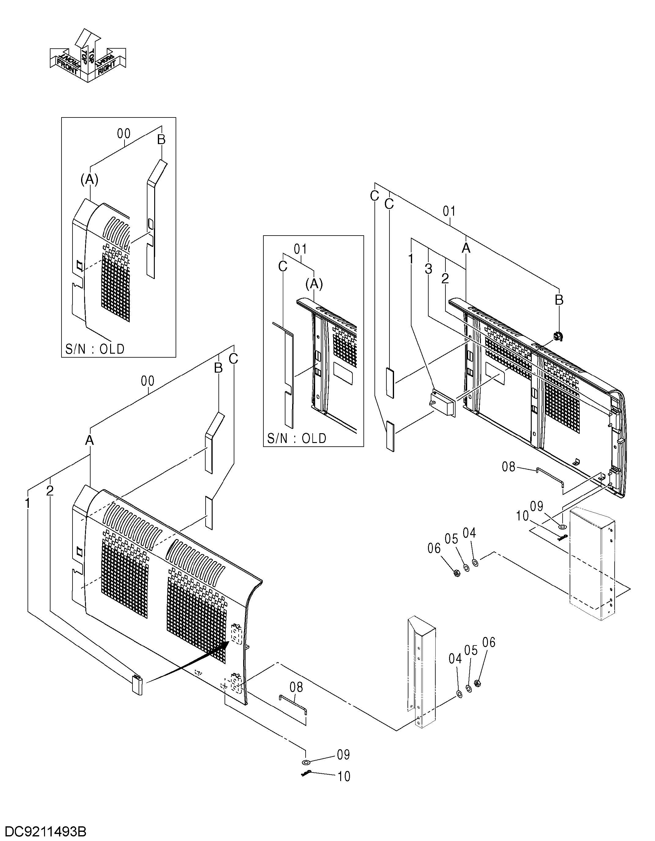 Схема Тропикал крышка HITACHI ZX350LCH-3G