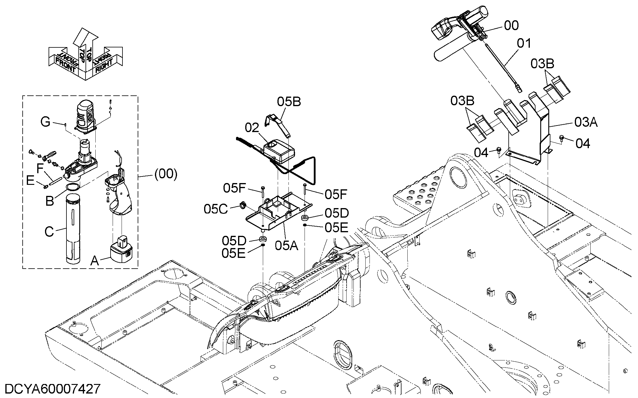 Схема Электрический смазка GUN HITACHI ZX330LC-5G