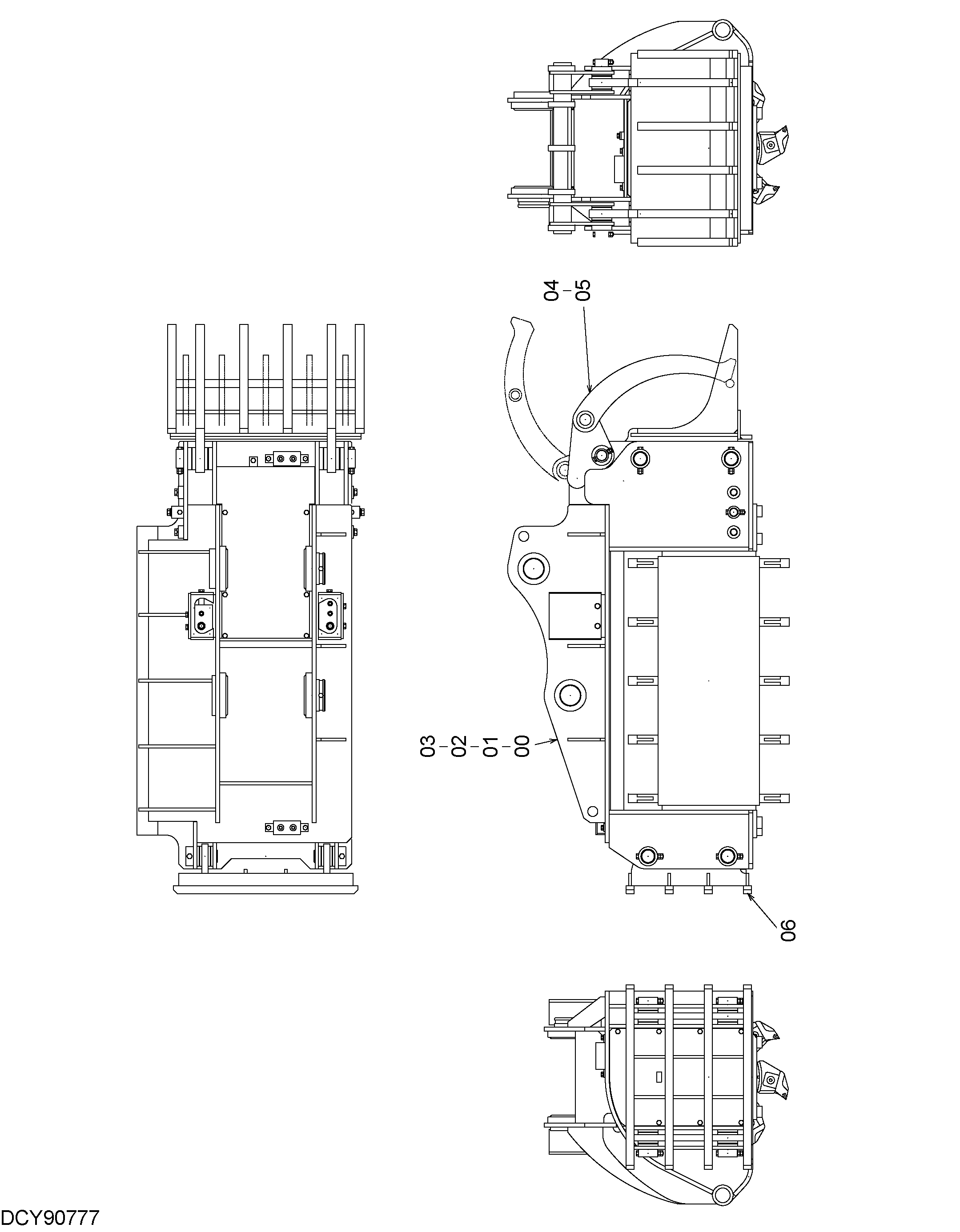 Схема Поворотный резец (кхаинлесс) HITACHI ZX160