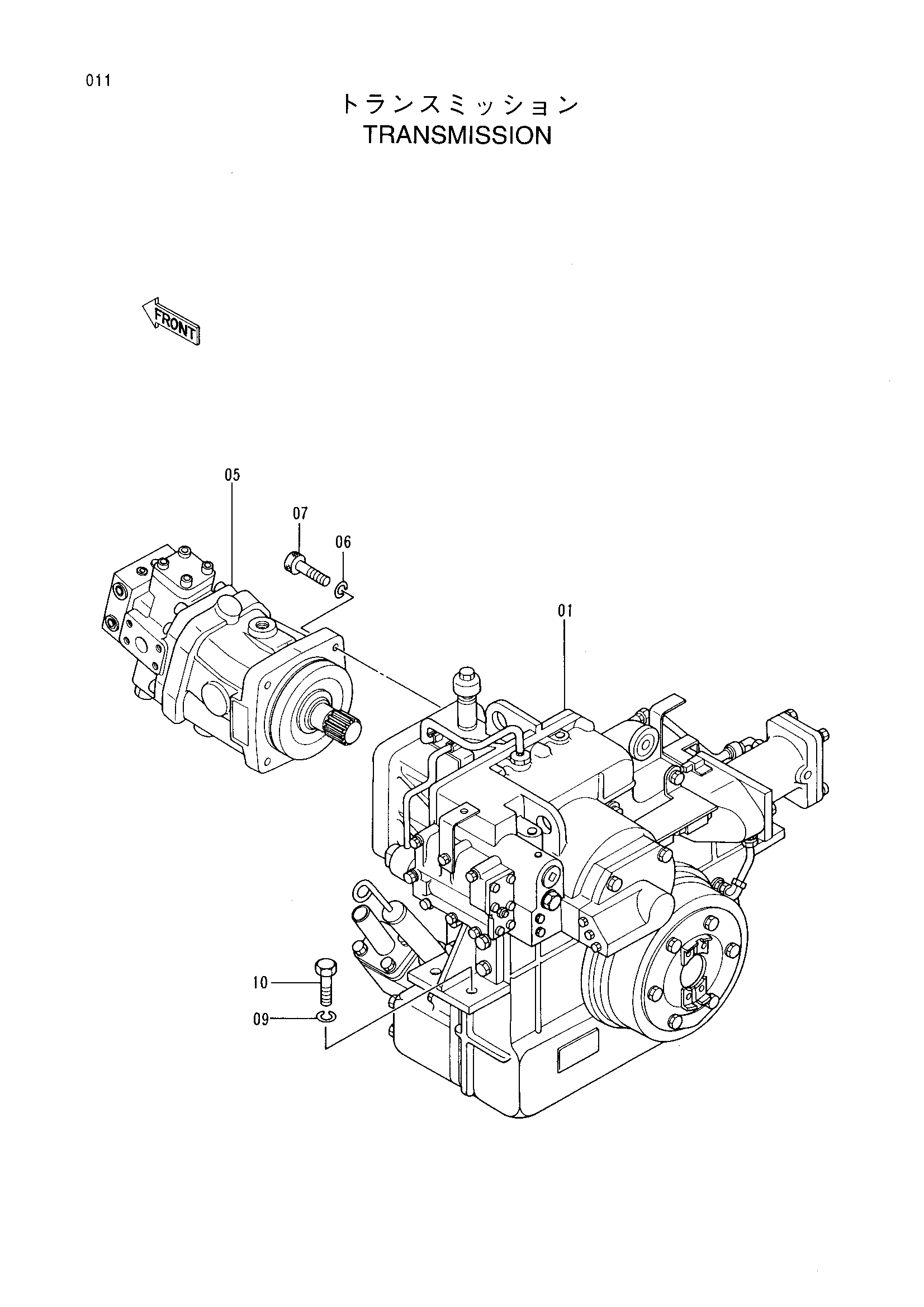 Схема Трансмиссия HITACHI LX80-2C