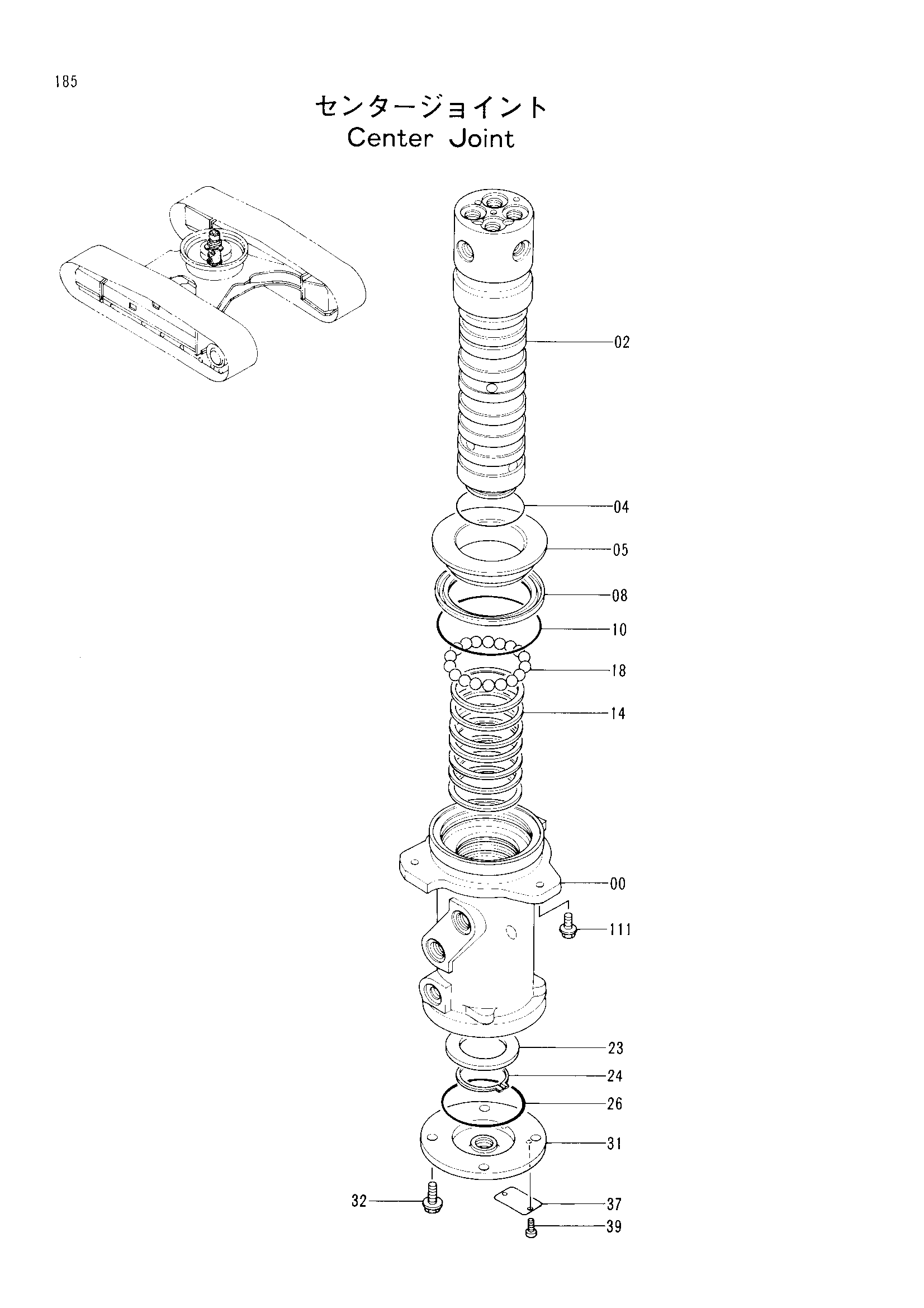 Схема Центральный коллектор HITACHI EX60LCK-3