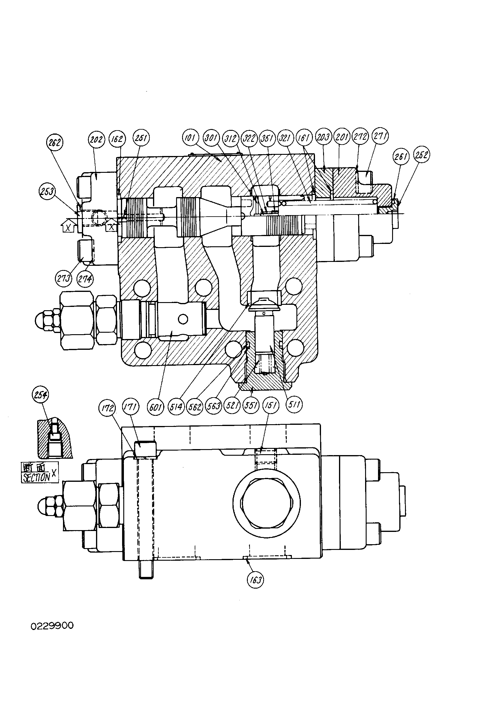 Схема Тормозной клапан HITACHI KH125-3(D)