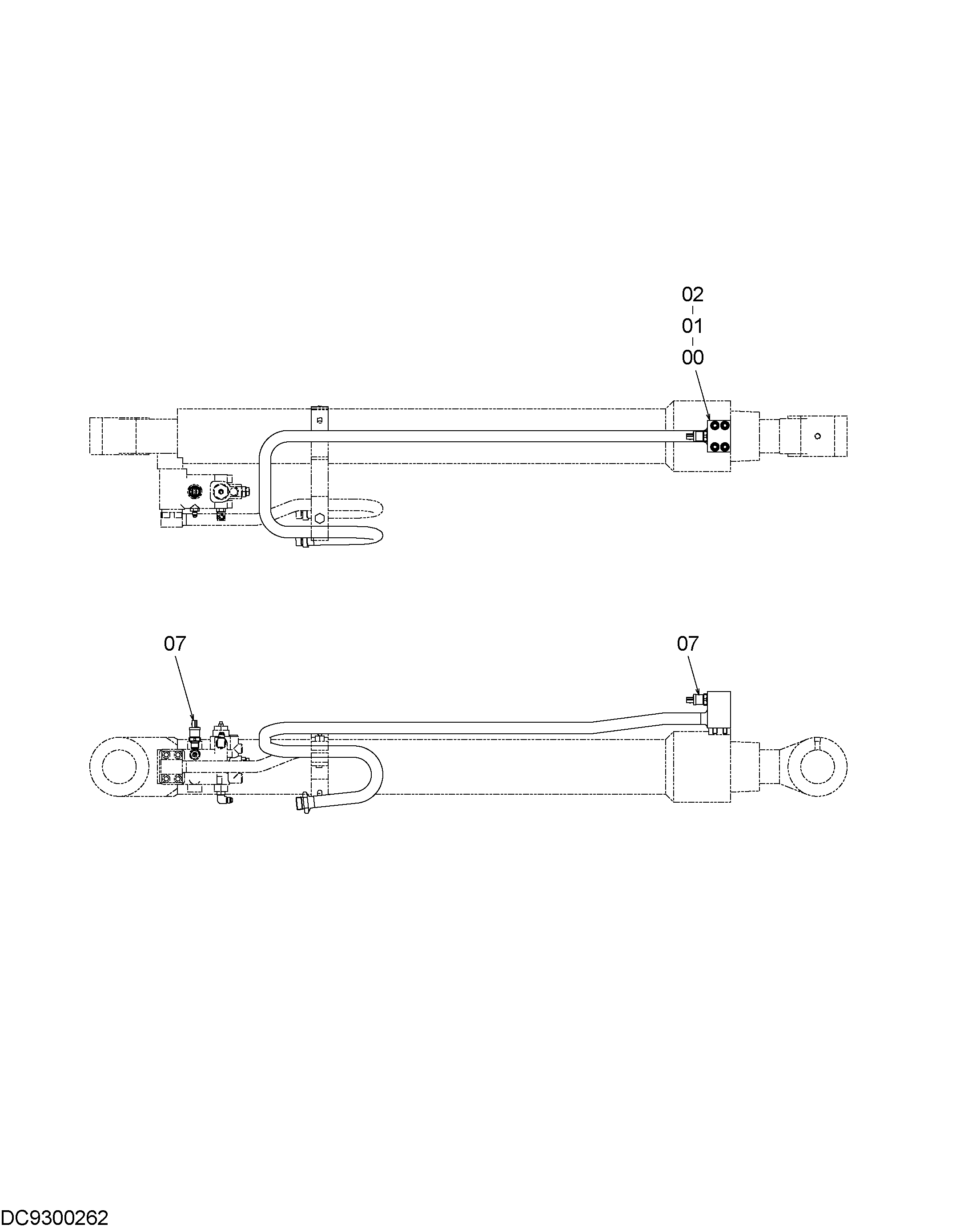 Схема ML трубопроводы HITACHI ZX160LC-3