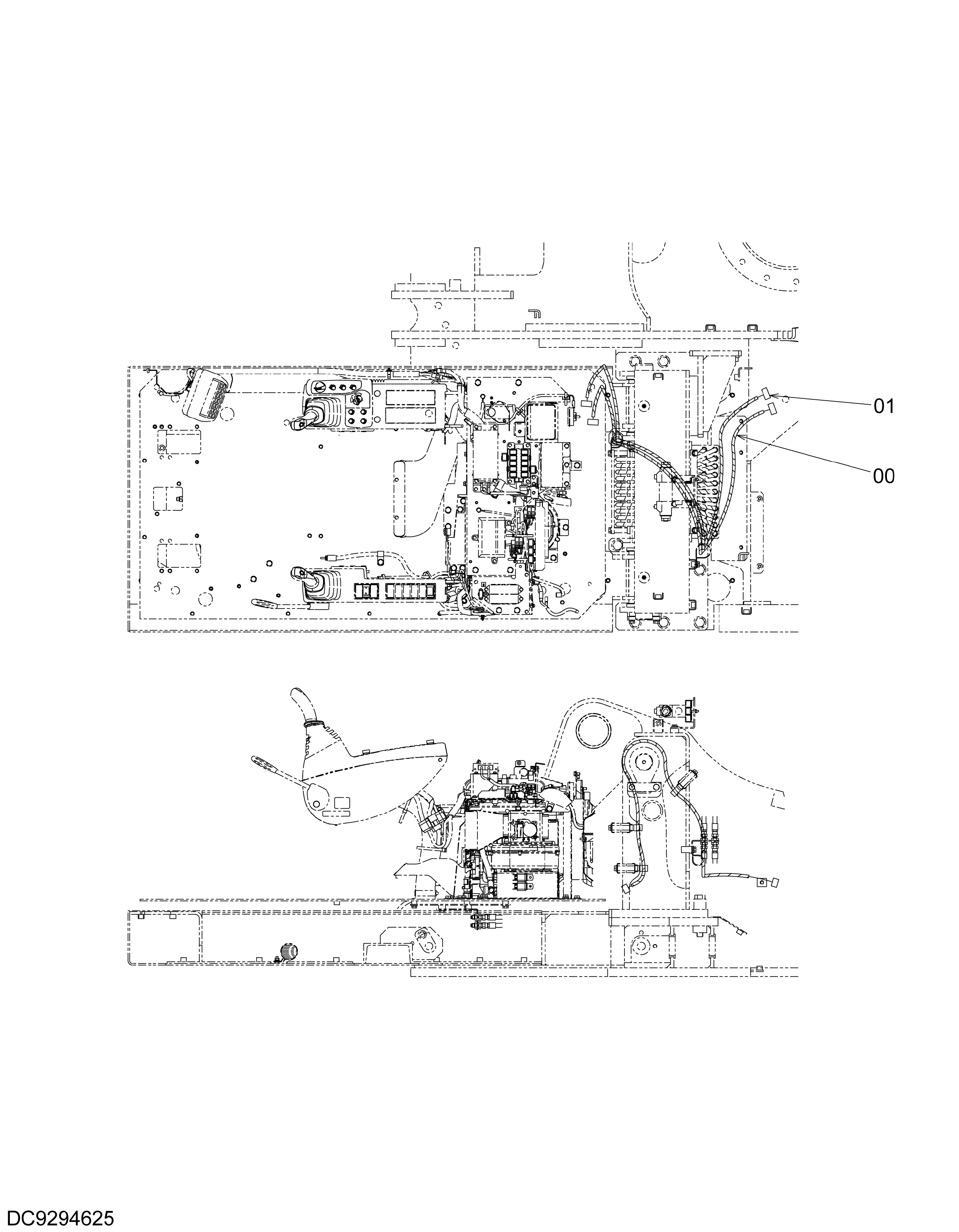 Схема Электрооборудование (2) HITACHI ZX470H-3