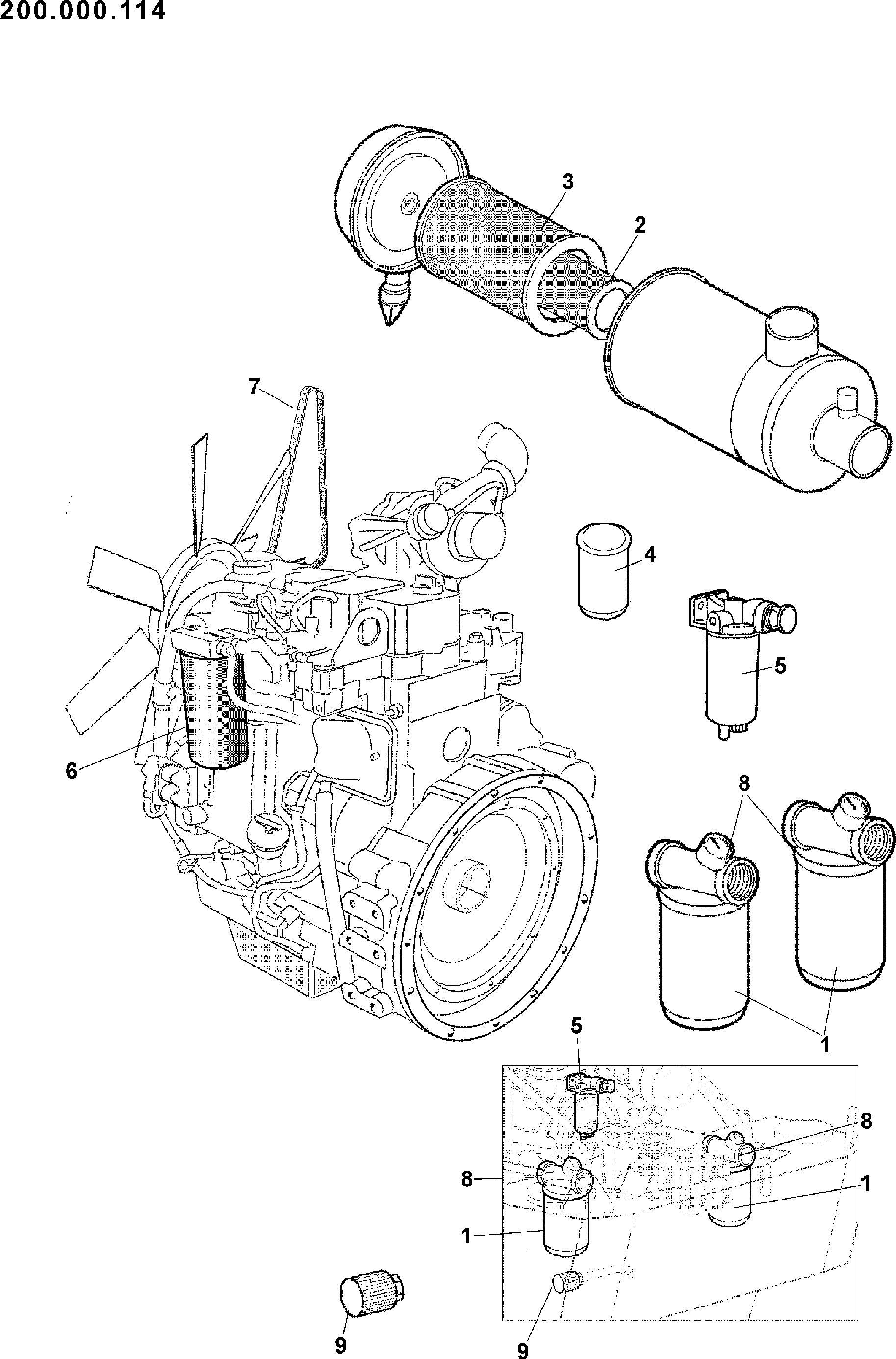 Схема Филтерс HITACHI ZC120S