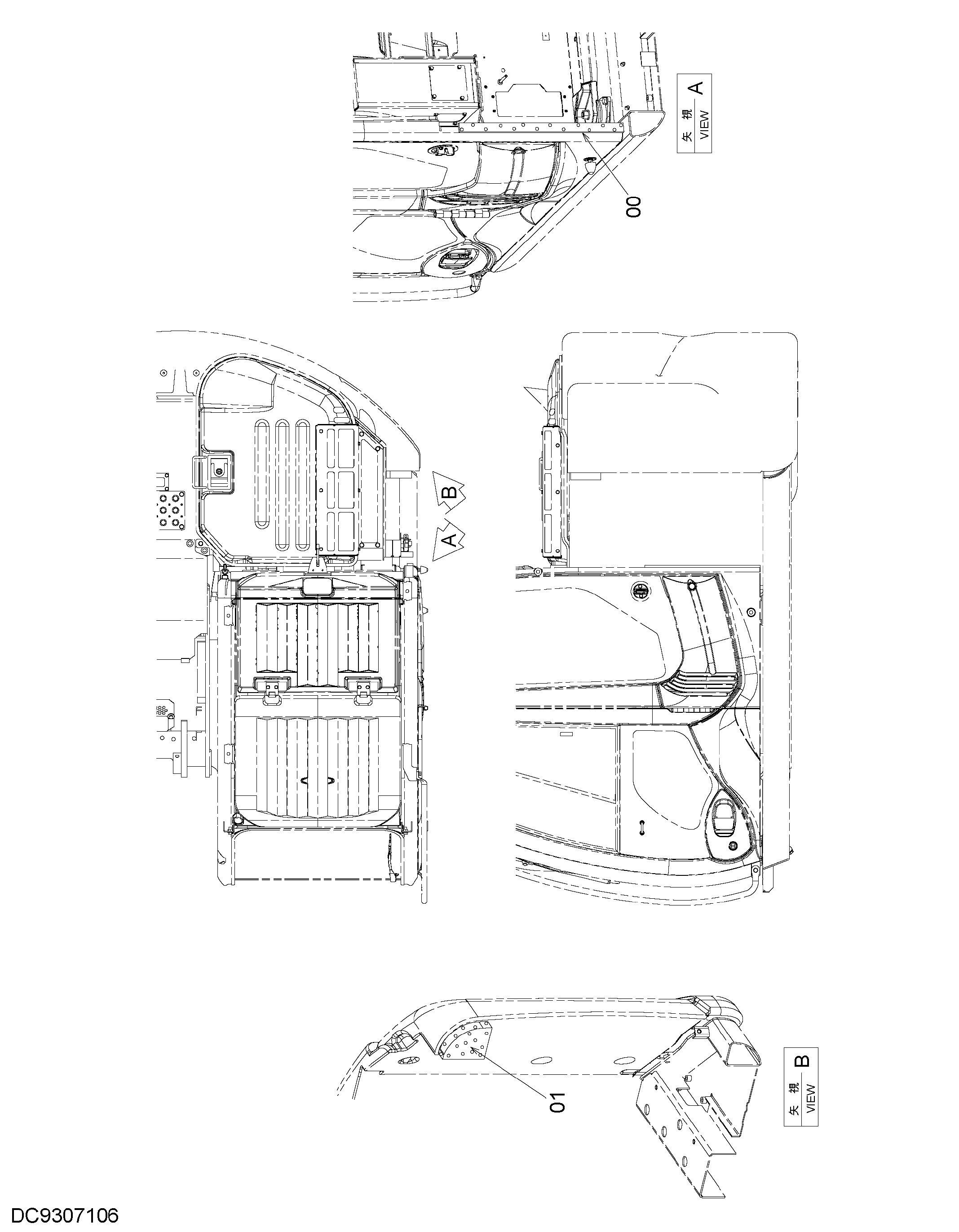 Схема Резиновый (дустпрооф специальное исполнение.) HITACHI ZX135US-3