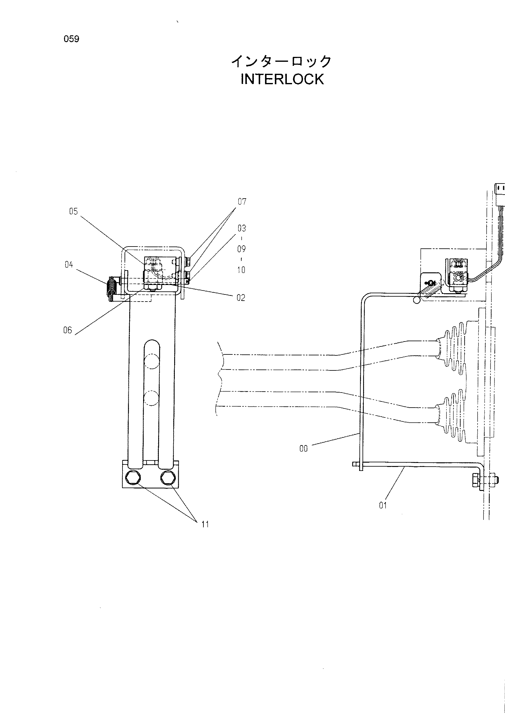 Схема Интерлокк HITACHI HR240G